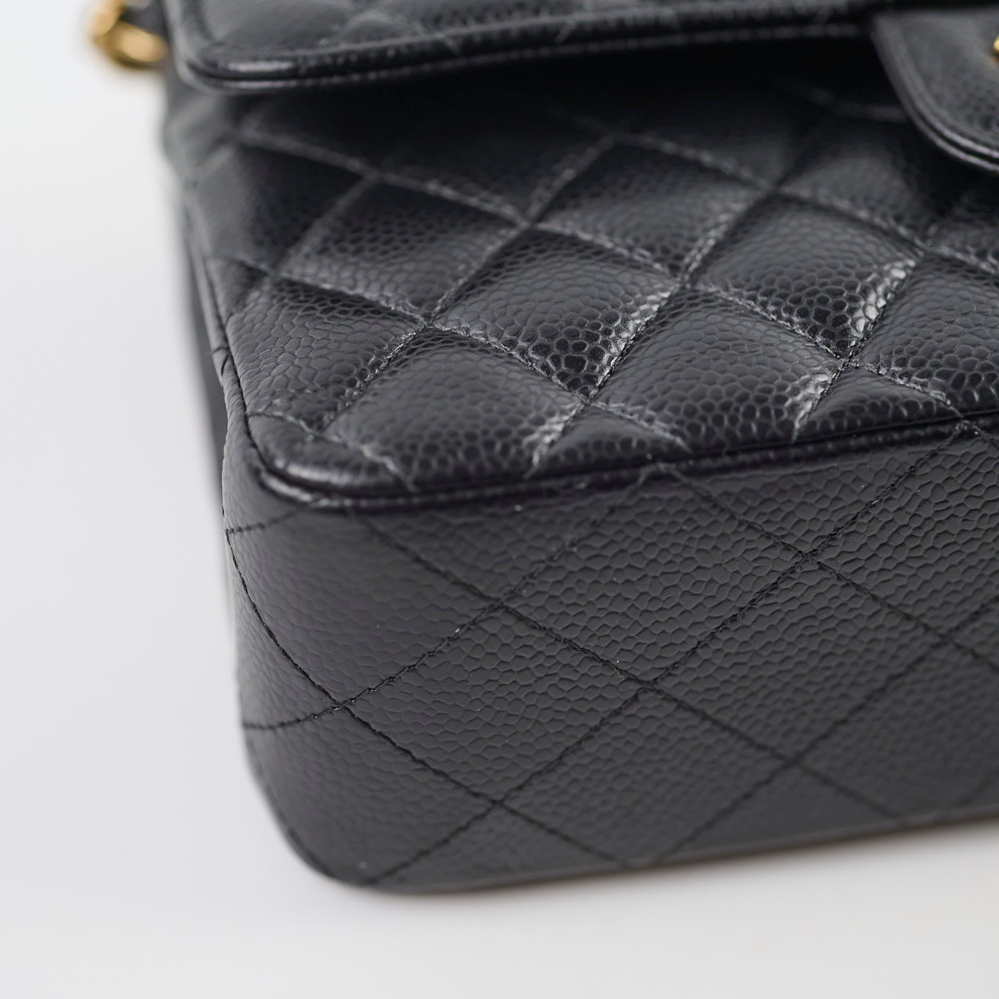 Chanel Small Classic Flap Caviar Black (Microchipped)
