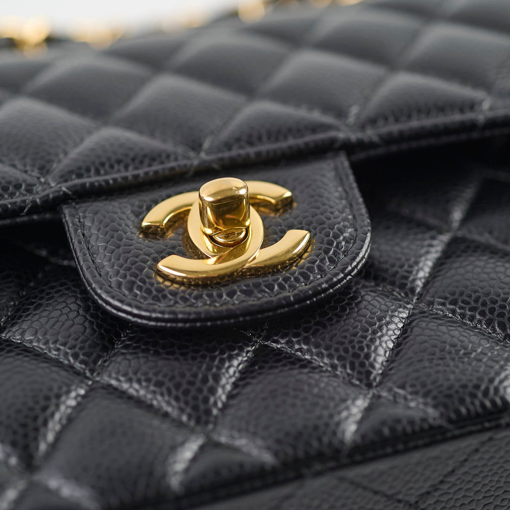 Chanel Small Classic Flap Caviar Black (Microchipped)