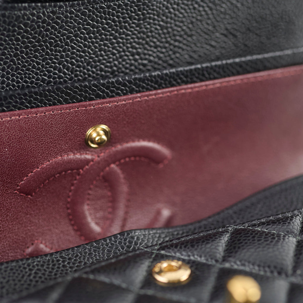 Chanel Small Classic Flap Caviar Black (Microchipped)