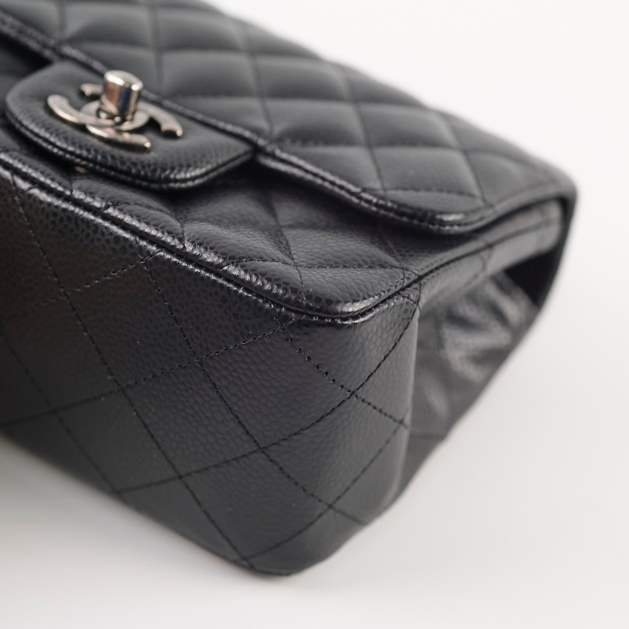 Chanel Caviar Square Mini Black