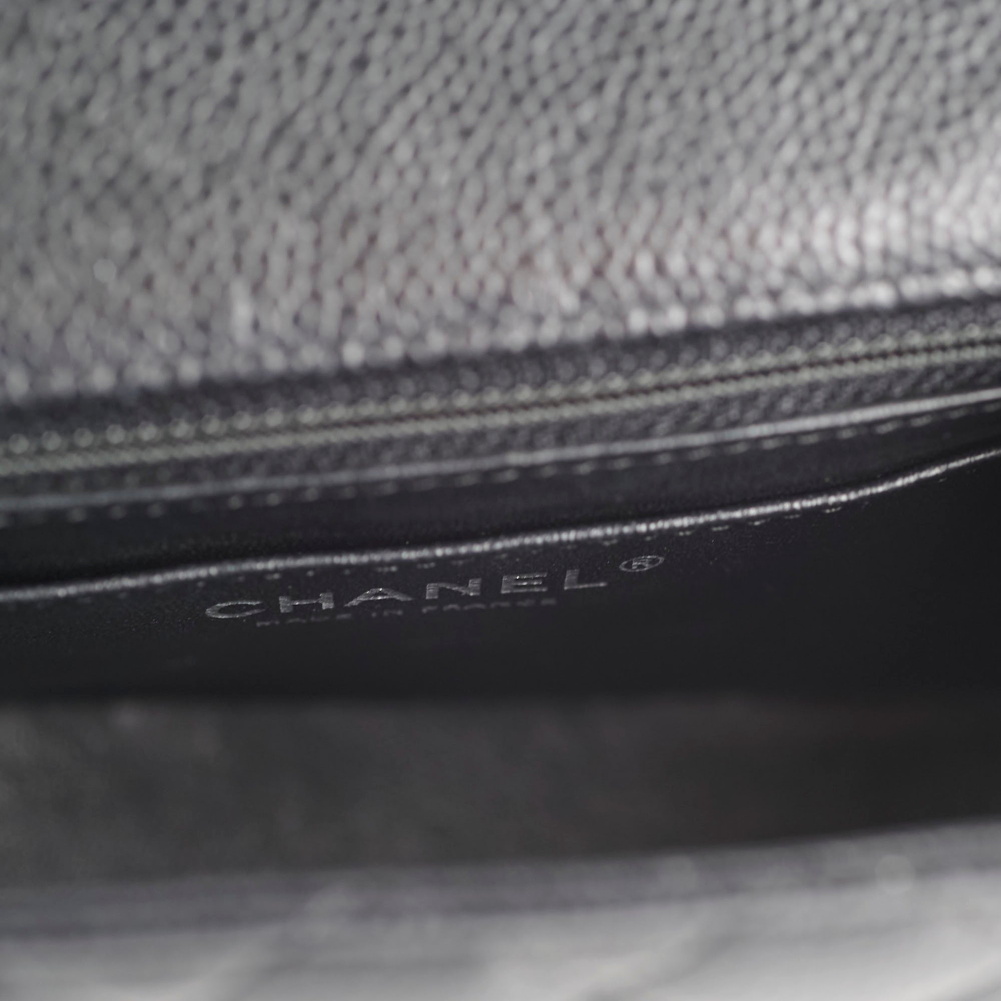 Chanel Caviar Square Mini Black