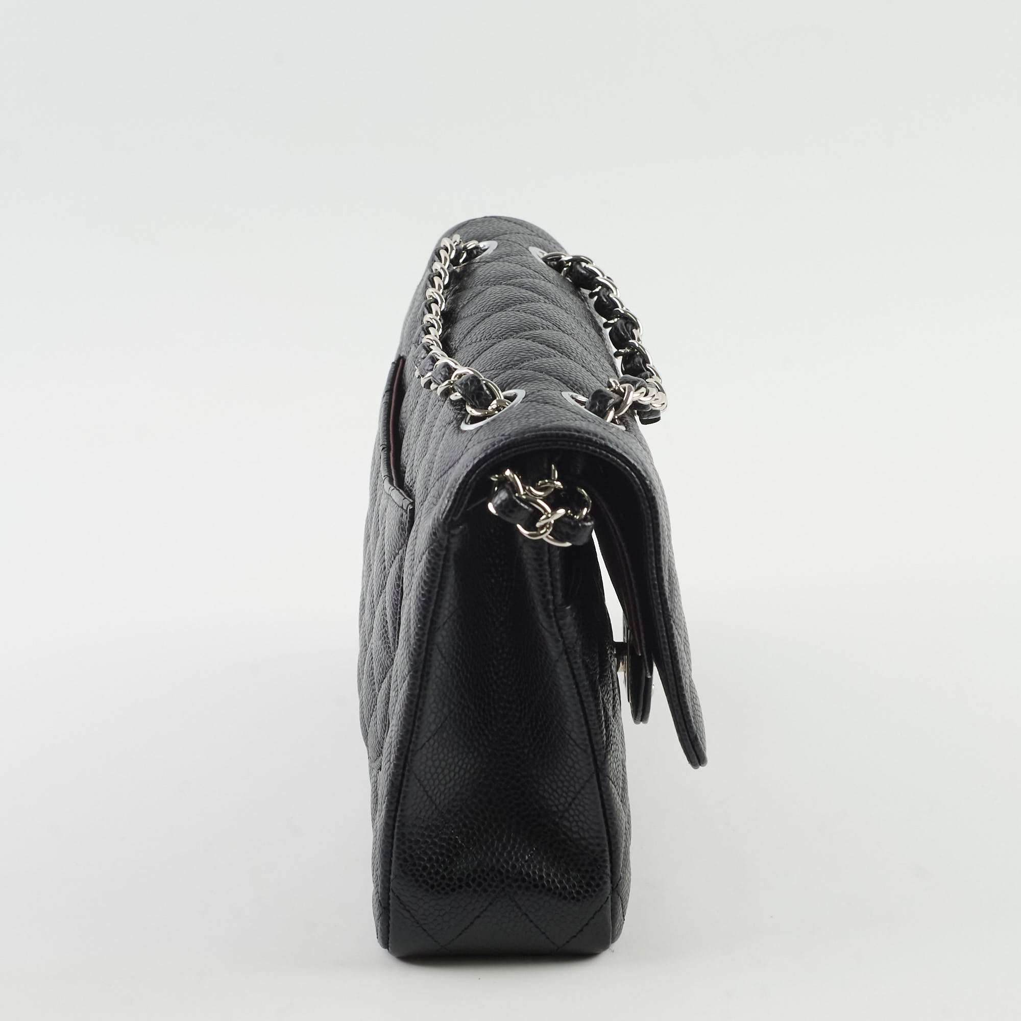 Chanel Medium/Large Caviar Classic Flap Black 2021