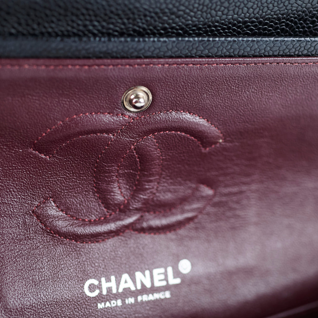 Chanel Small Caviar Double Classic Flap Black