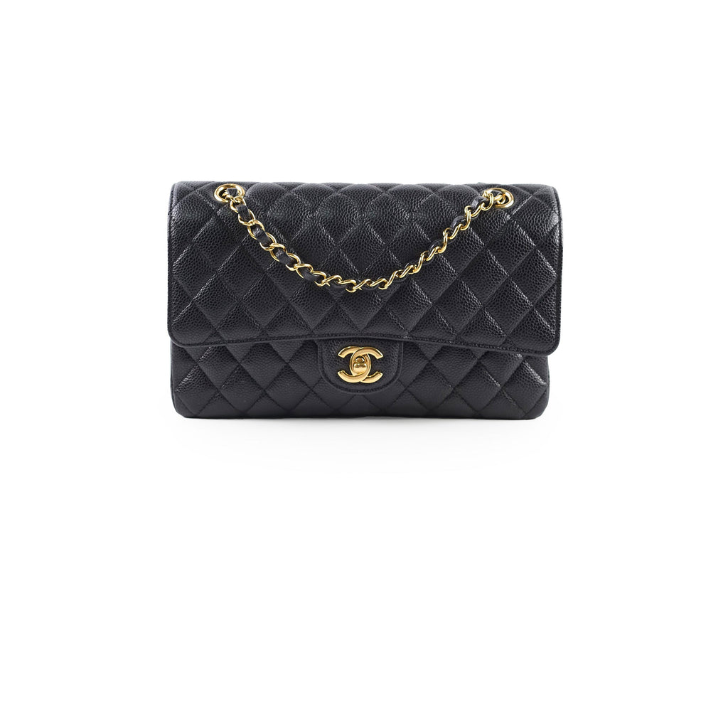 Chanel Caviar Medium/Large Double Classic Flap Black