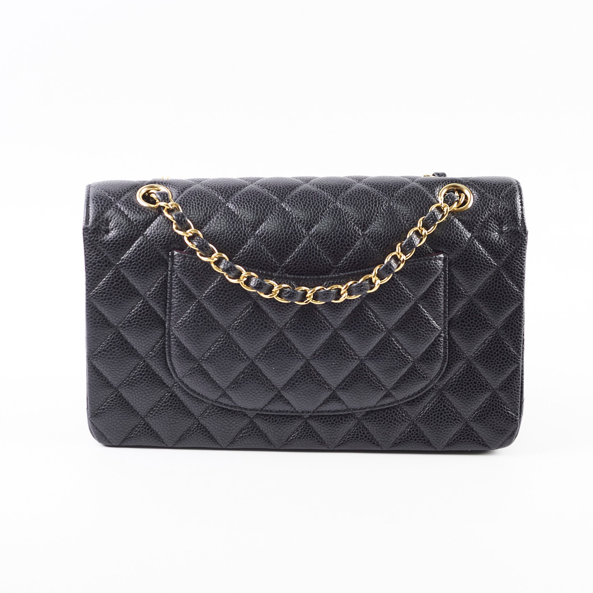 Chanel Caviar Medium/Large Double Classic Flap Black