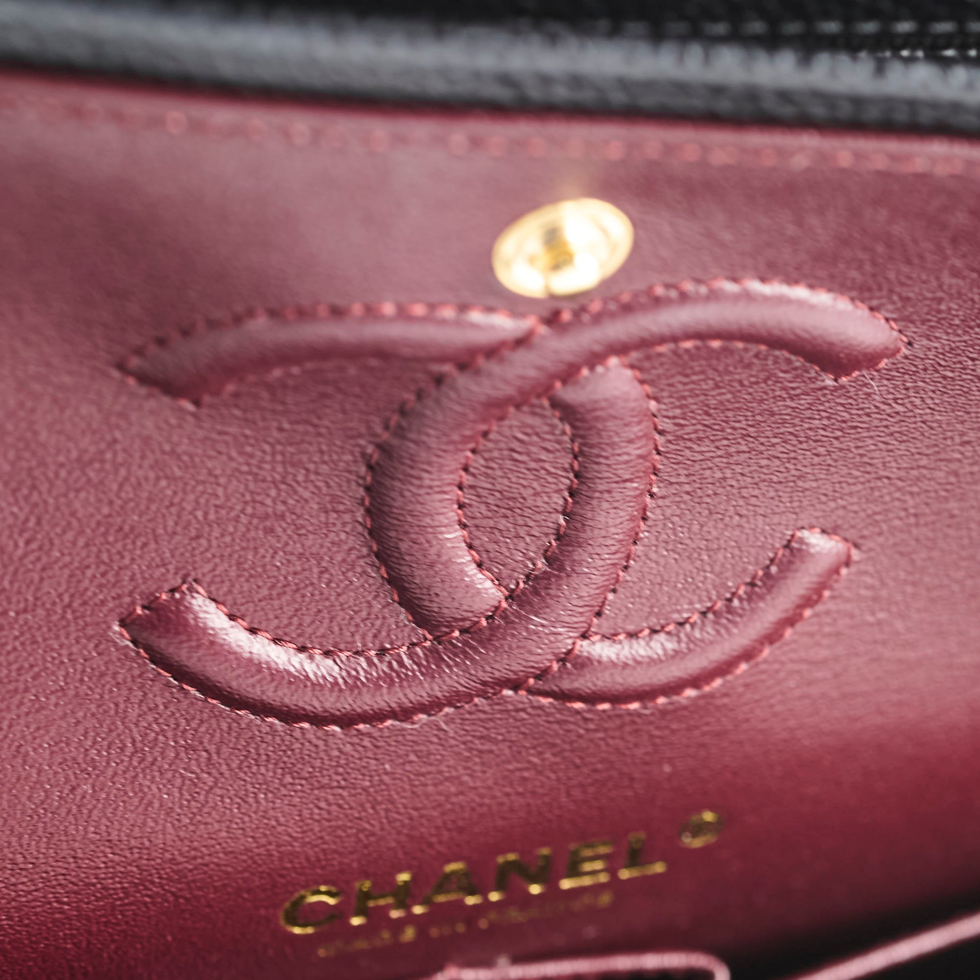 Chanel Caviar Small Double Classic Flap Black Microchipped