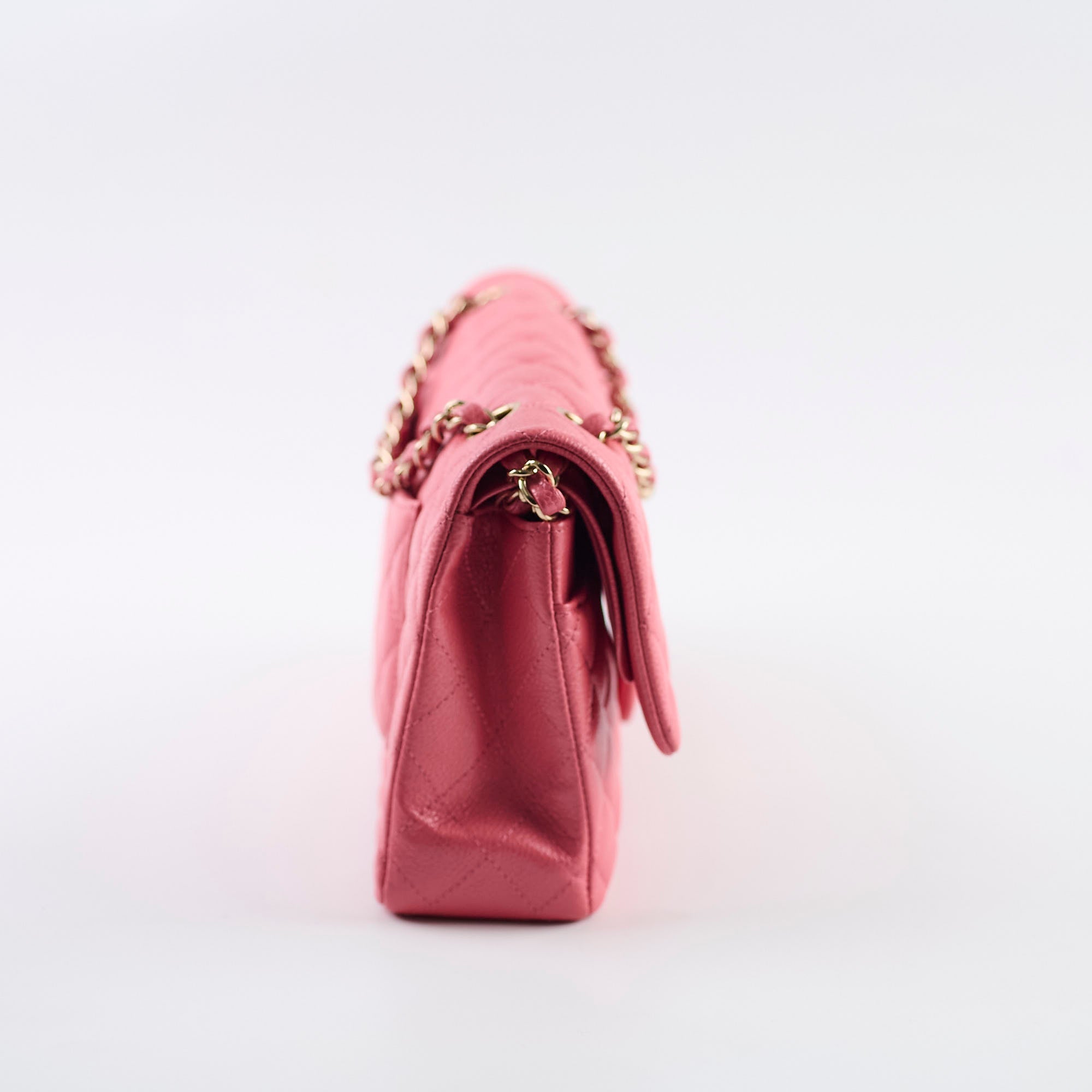 Chanel Caviar Medium Medium/Large Classic Flap Iridescent Pink