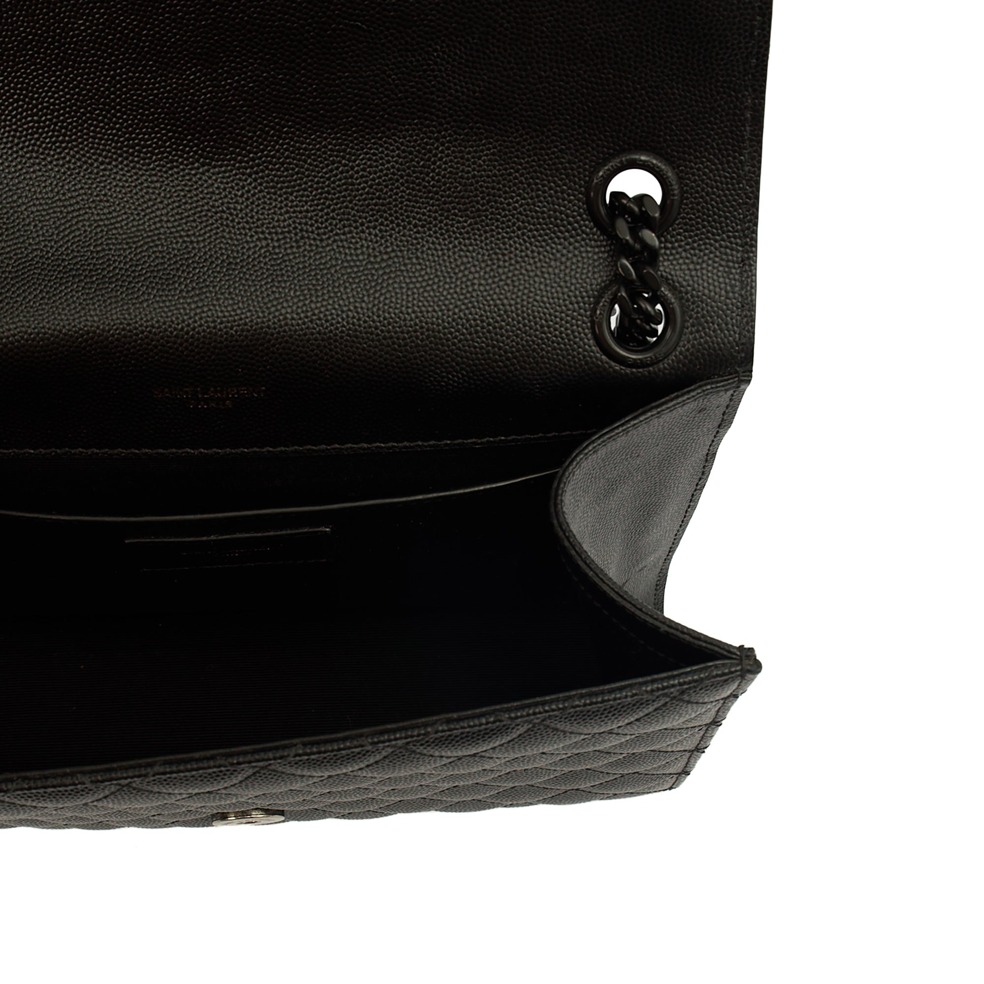 Saint Laurent Shoulder Bag Envelope - Medium in Black, Leather