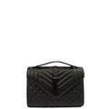 Saint Laurent Shoulder Bag Envelope - Medium in Black, Leather