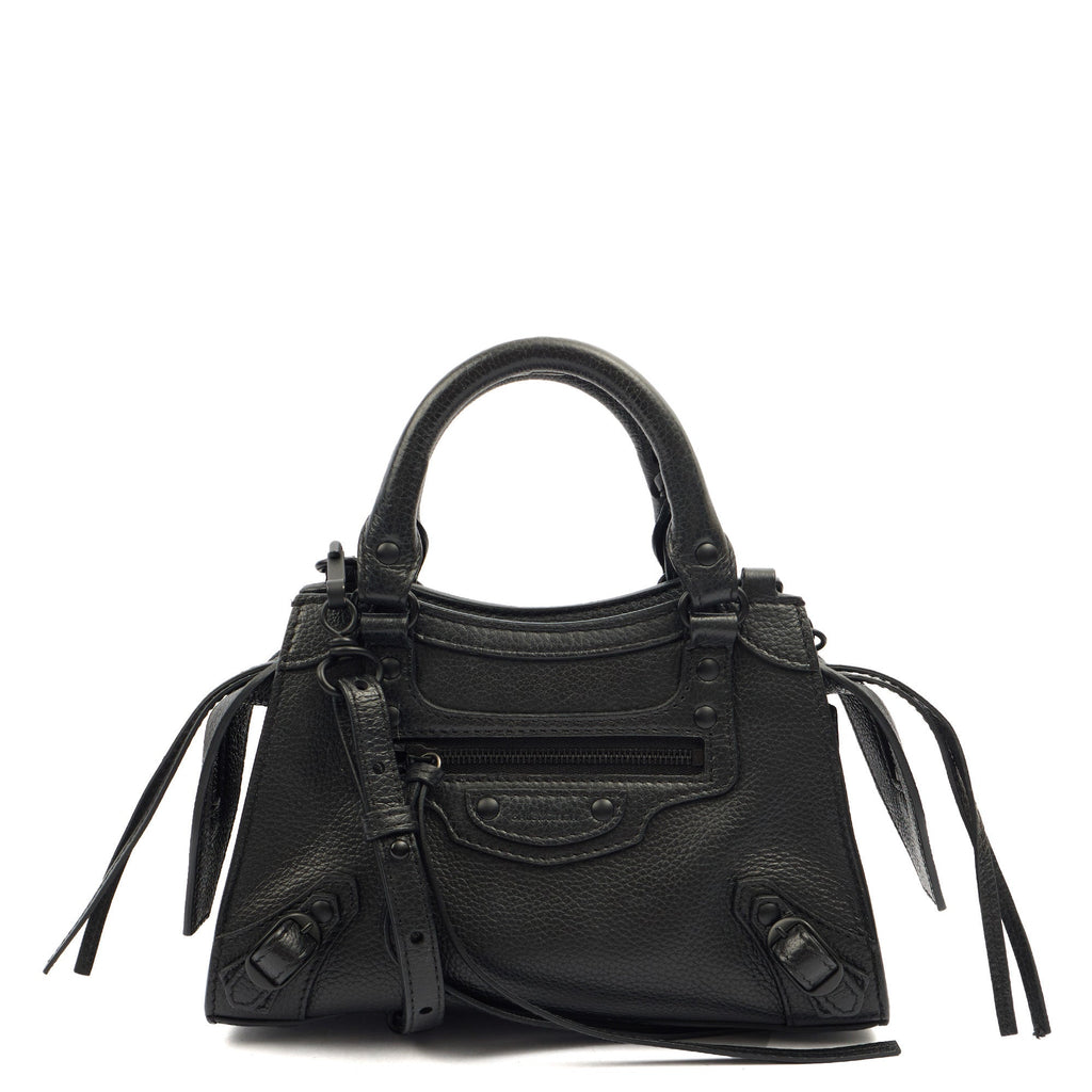 Balenciaga Cross Body Neo Classic- Nano in Black, Veau (Calfskin)