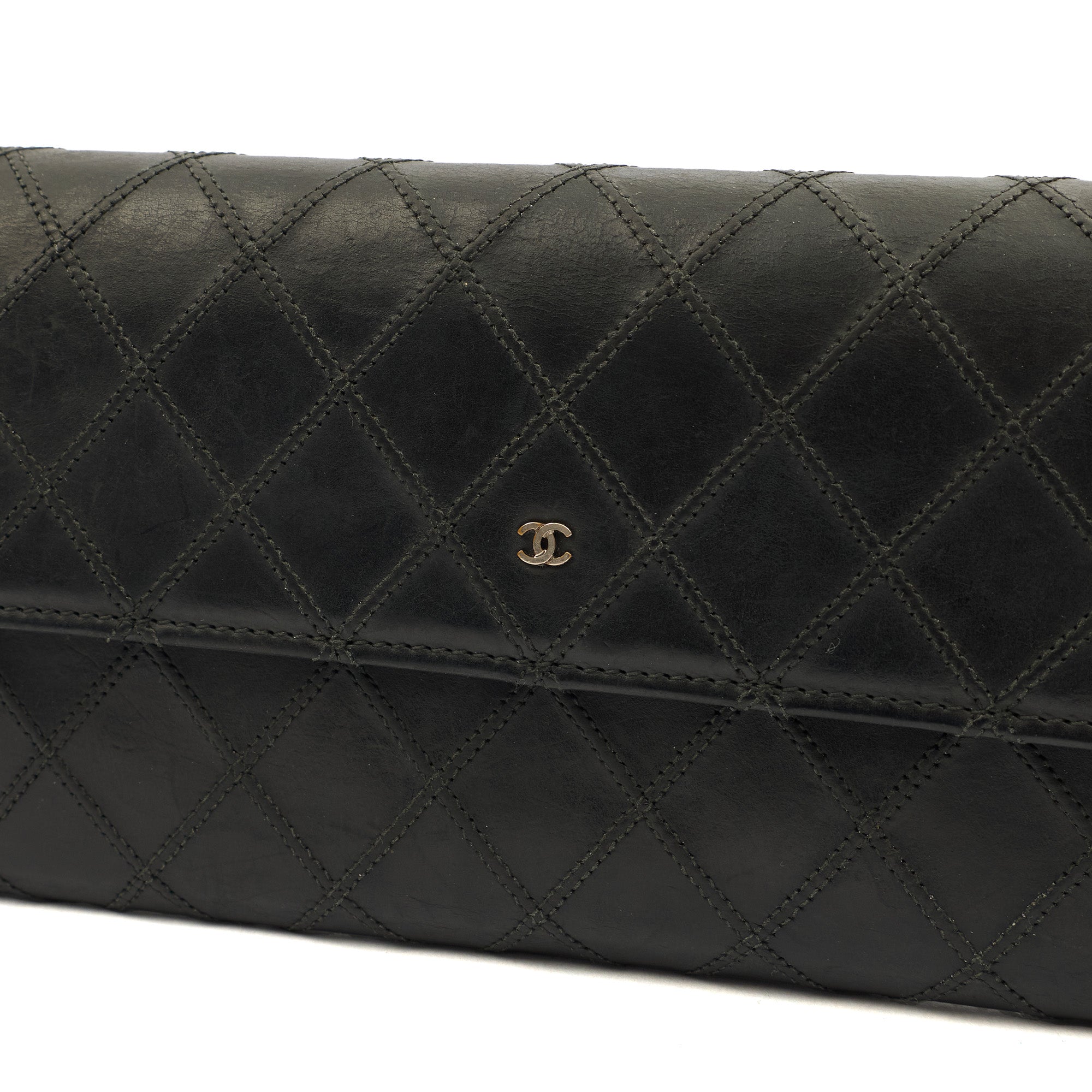 Chanel Wallet Continental Wallet in Black, Lambskin Leather