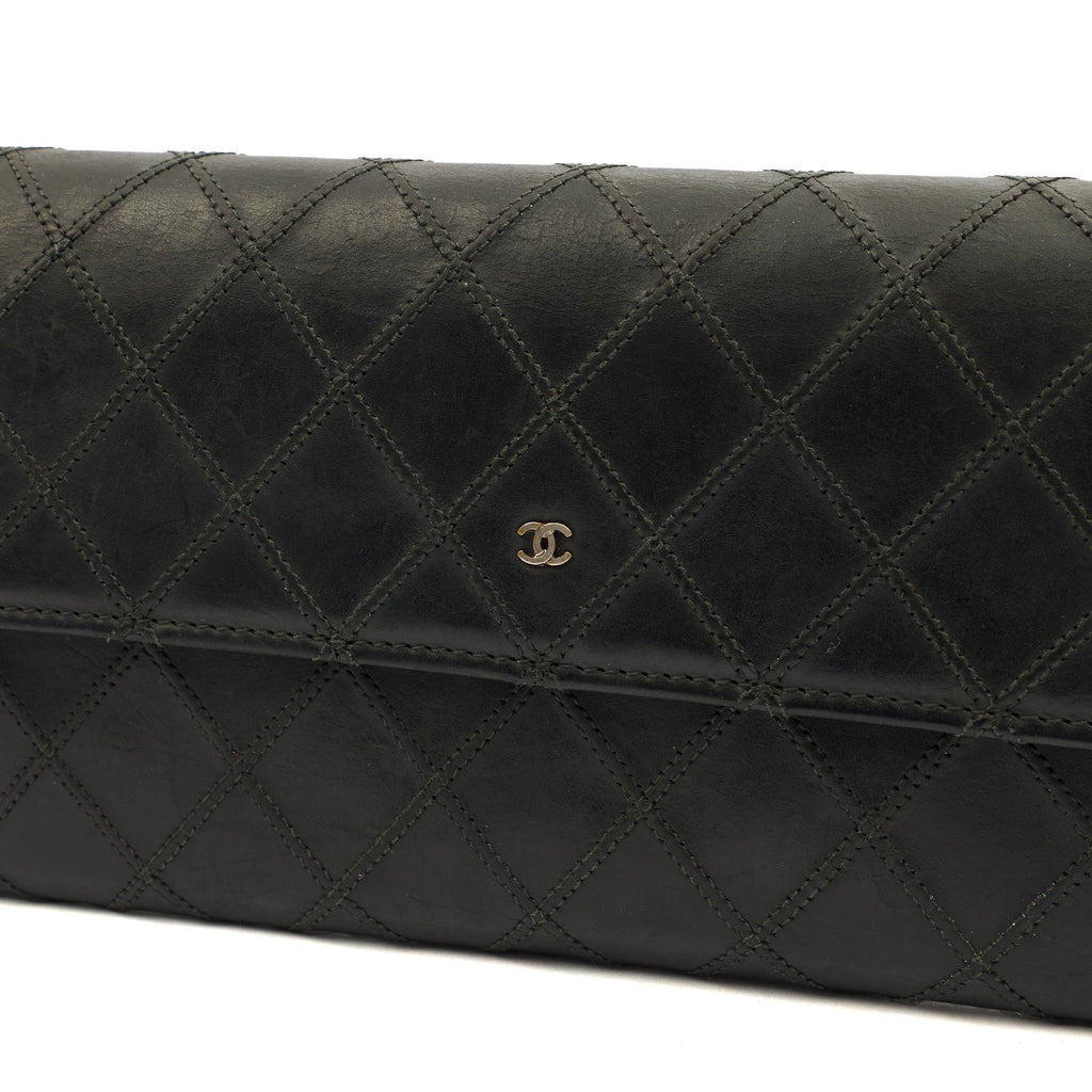 Chanel Wallet Continental Wallet in Black, Lambskin Leather