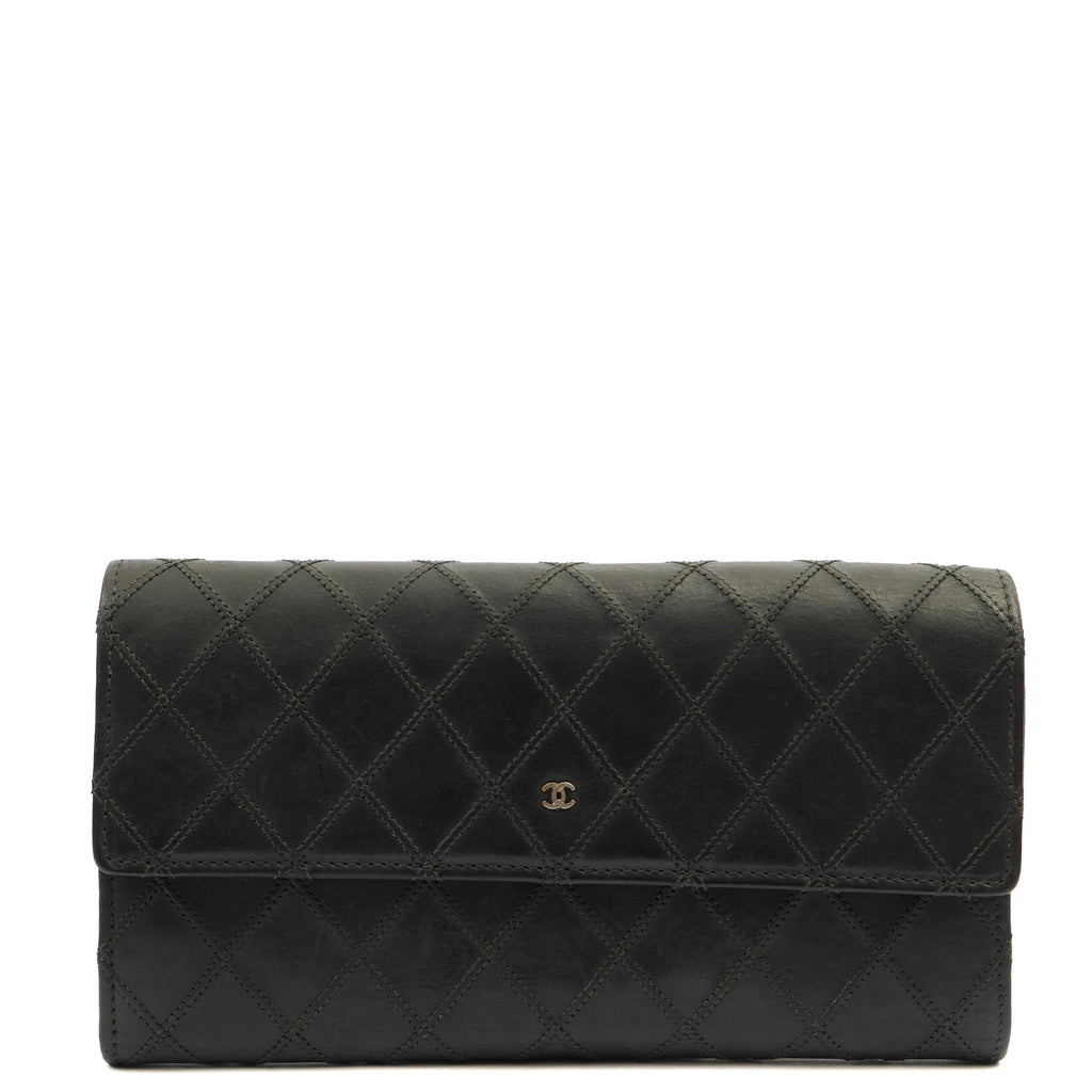 Chanel Wallet Continental Wallet in Black, Lambskin Leather