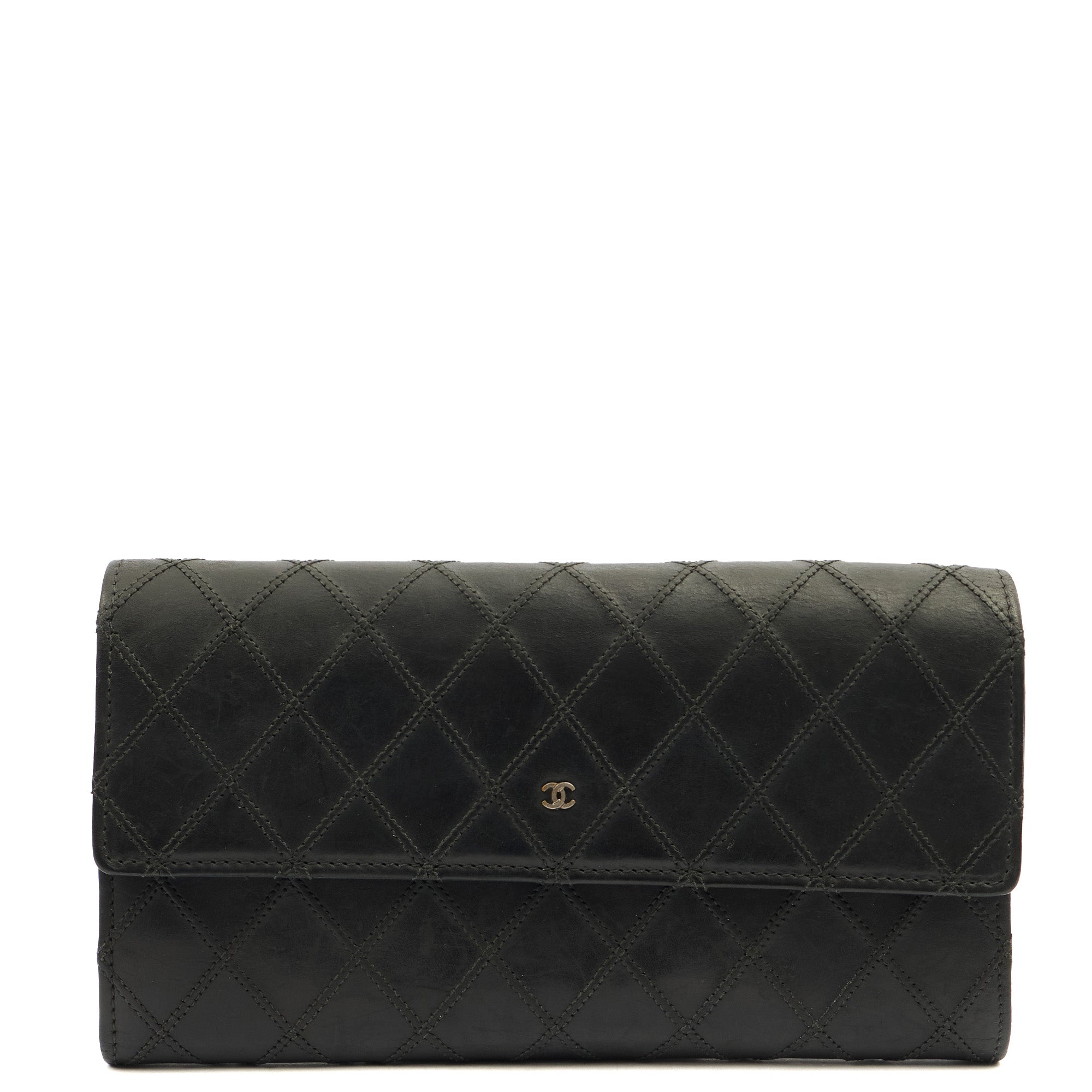 Chanel Wallet Continental Wallet in Black, Lambskin Leather
