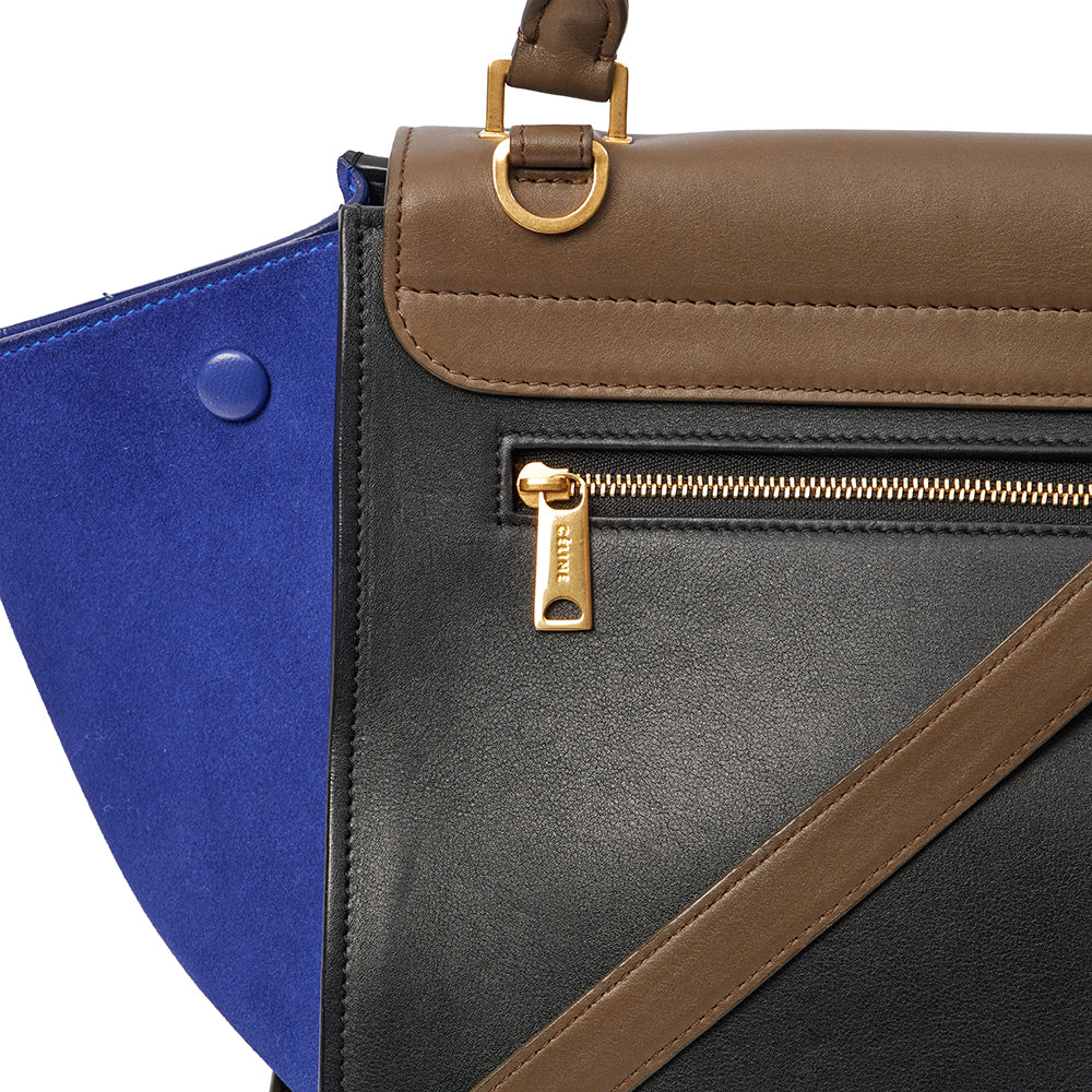 Celine Top Handle Trapeze - Small in Multi, Leather
