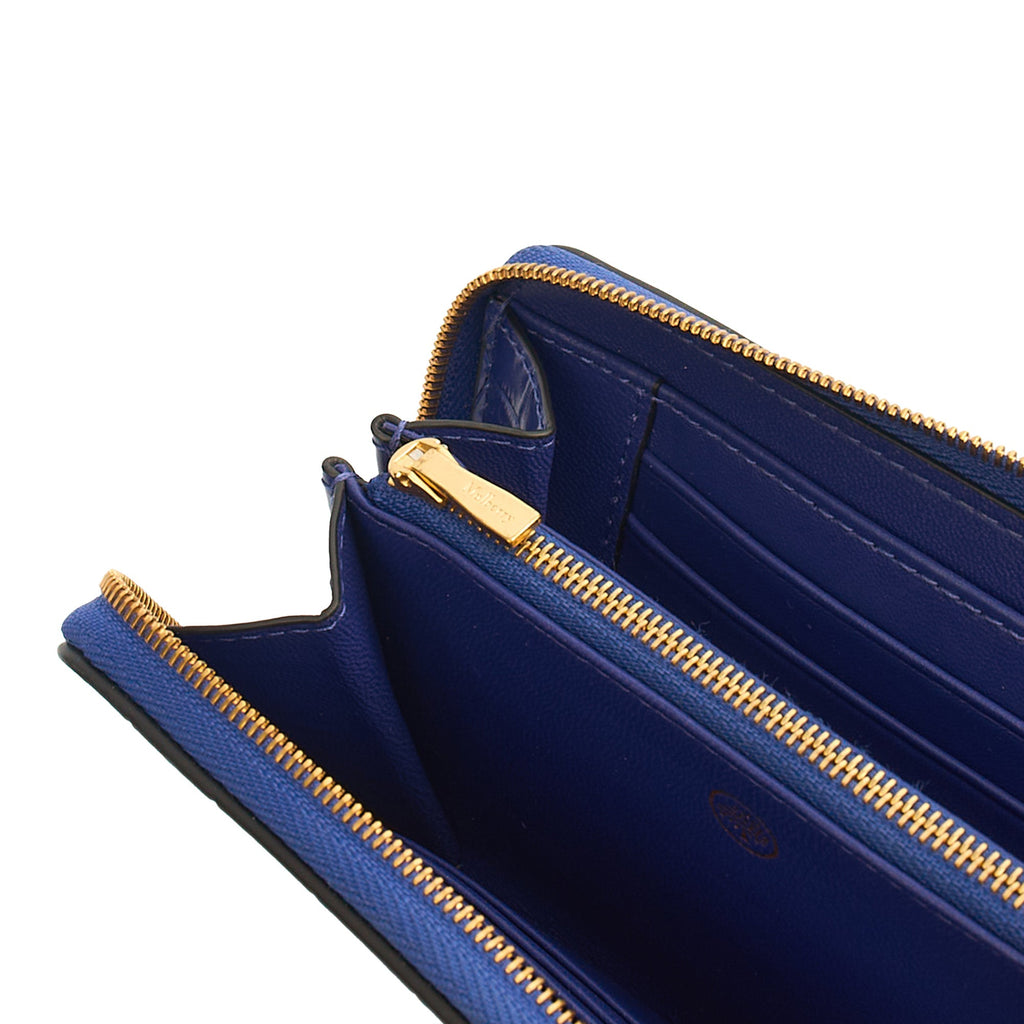 Mulberry Wallet Wallet in Blue, Exotic Effect Leather