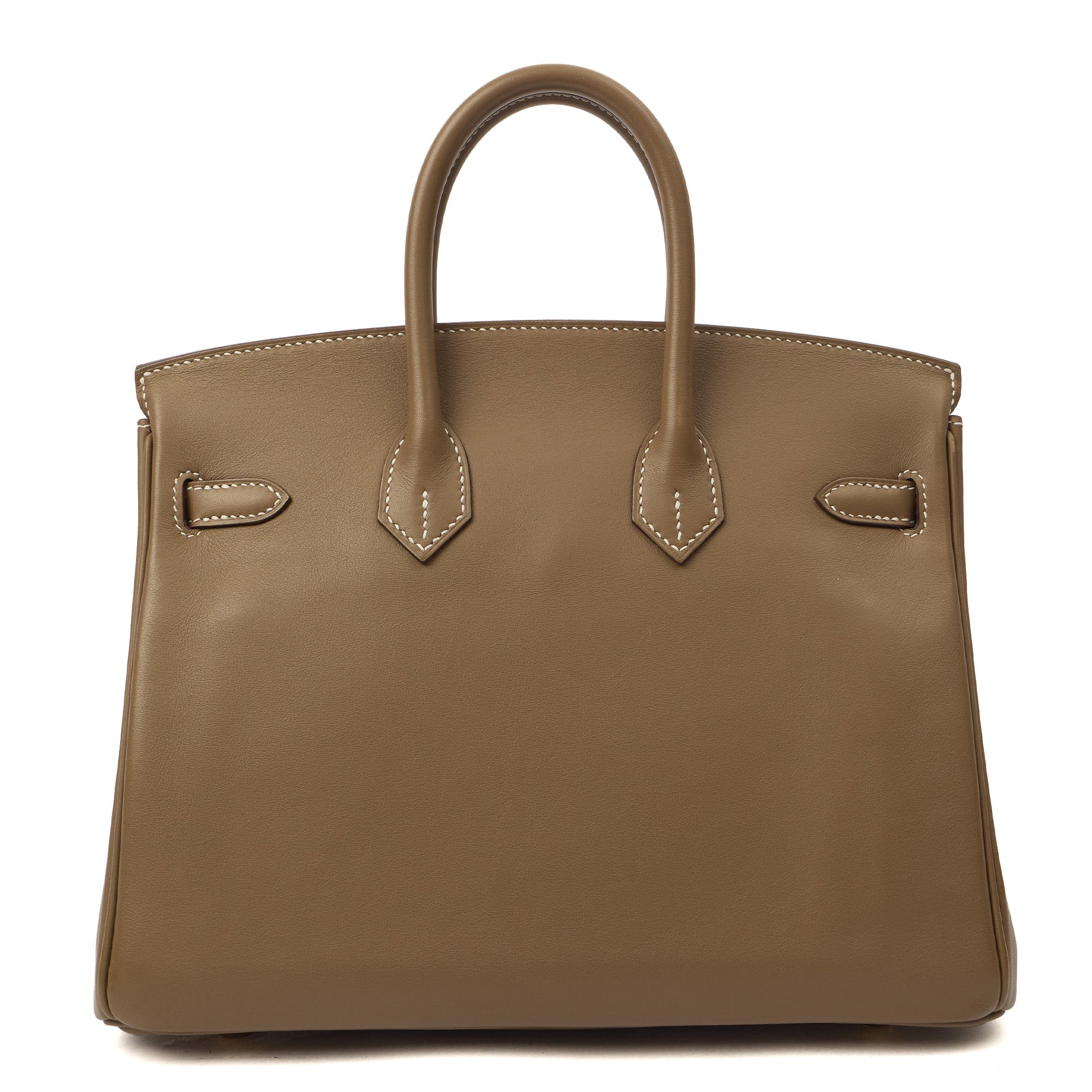 Hermes Tote Birkin 25 in Etoupe, Swift (Gulli35) Leather