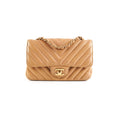 Chanel Cuba Chevron Rectangular Mini Flap Beige