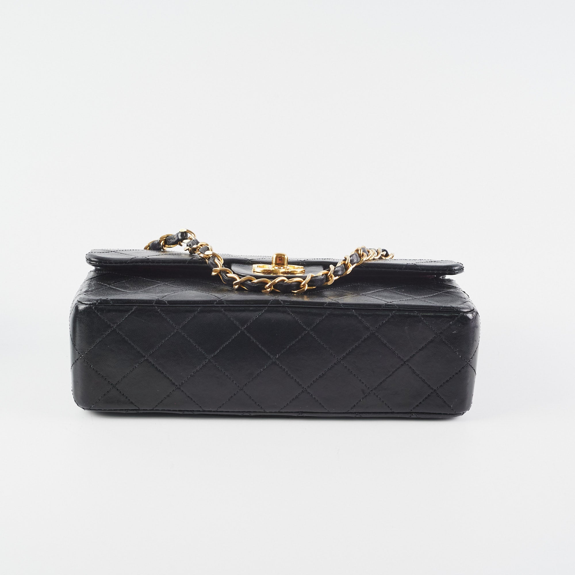 Chanel Vintage Quilted Small Classic Flap Black