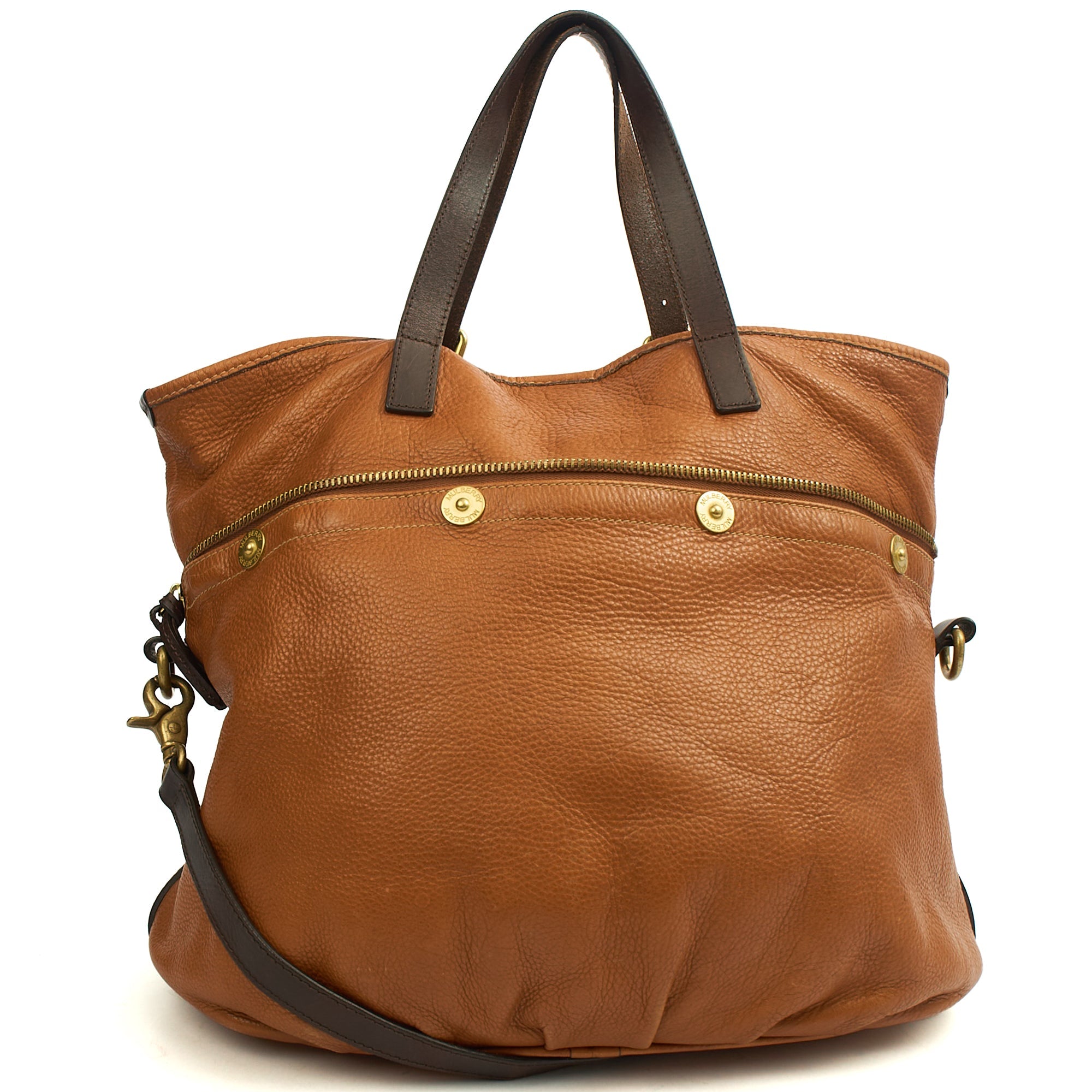 Mulberry Tote Mitzy Tote in Oak, Calfskin Leather