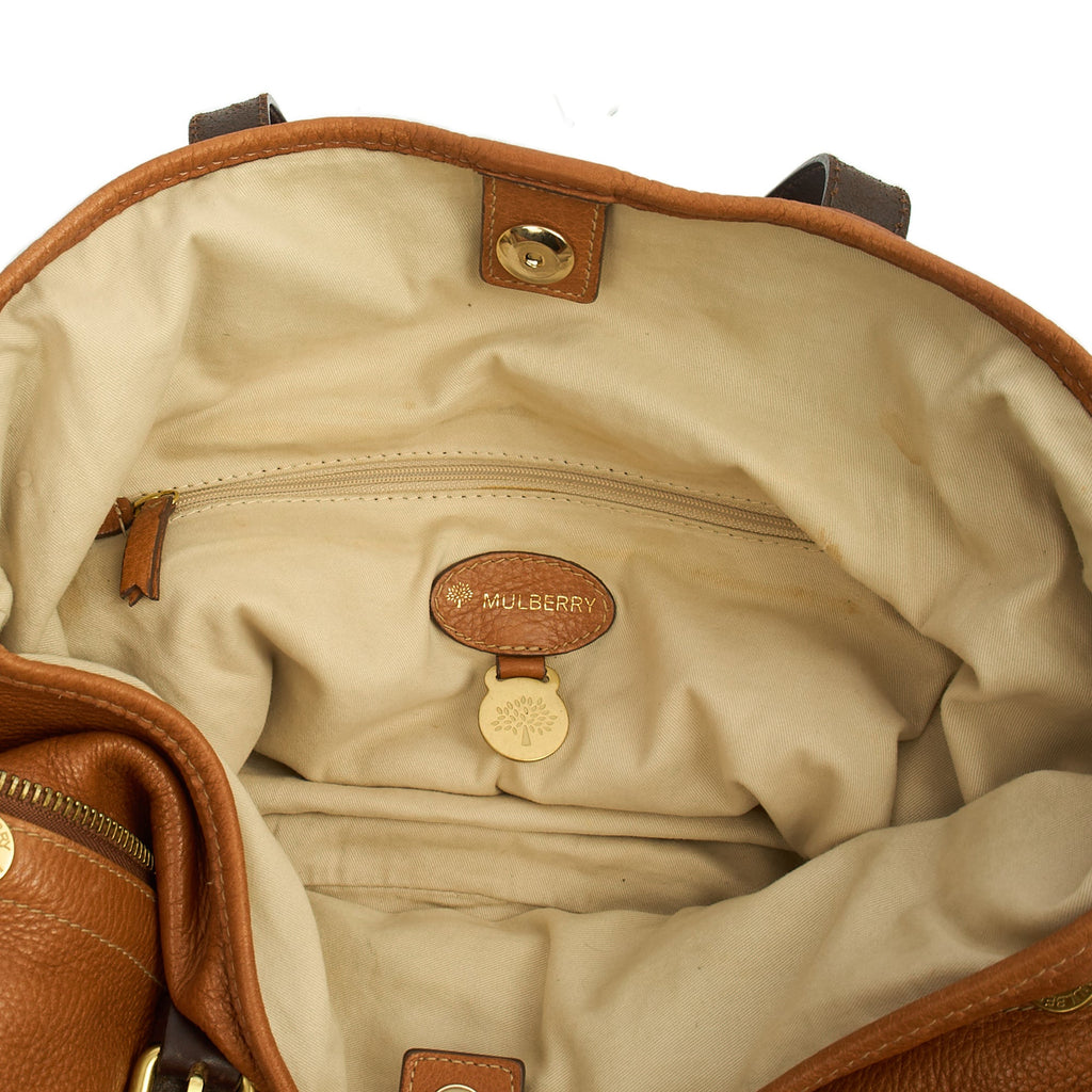 Mulberry Tote Mitzy Tote in Oak, Calfskin Leather