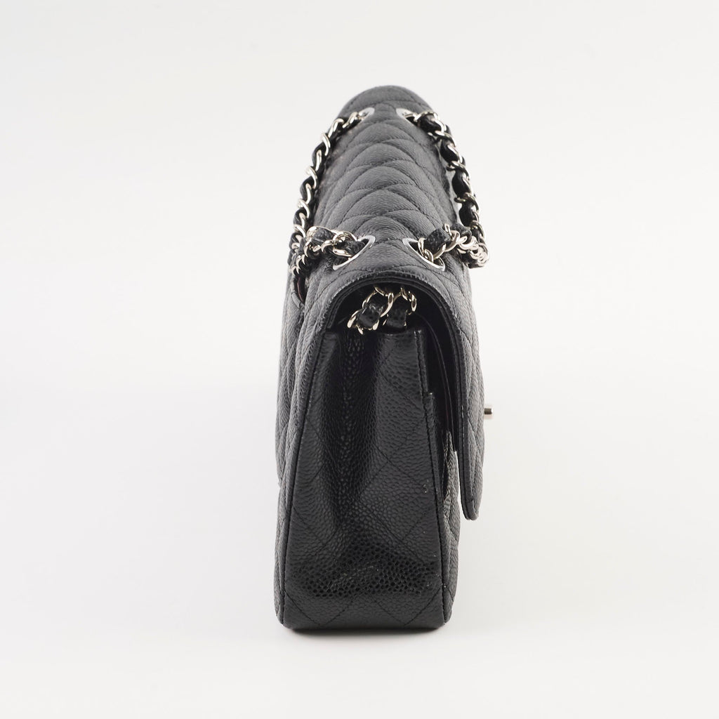 Chanel M/L Classic Flap Caviar Black