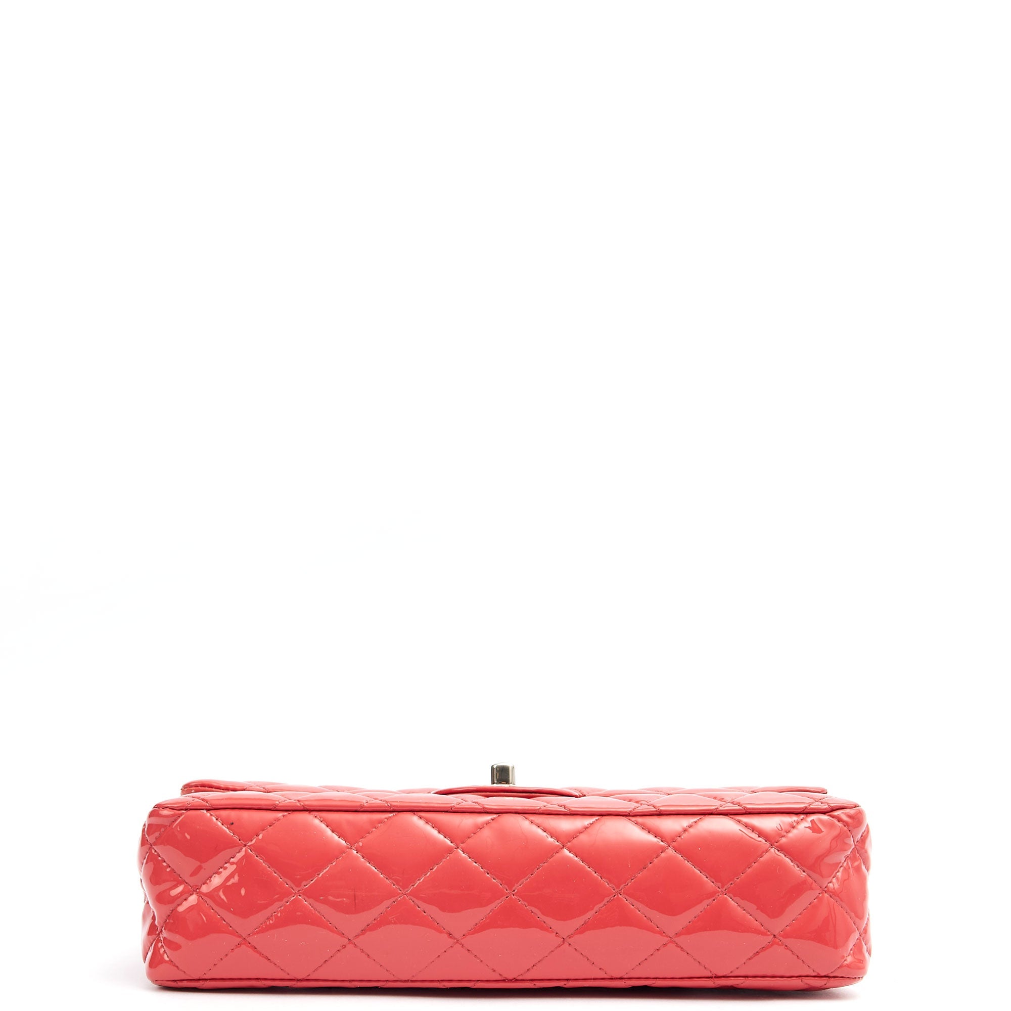 Chanel Shoulder Bag Classic Double Flap - Medium in Pink, Patent Leather