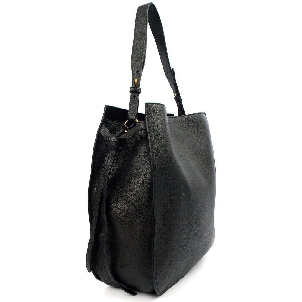 Mulberry Tote Amberley Hobo in Black, Calfskin Leather