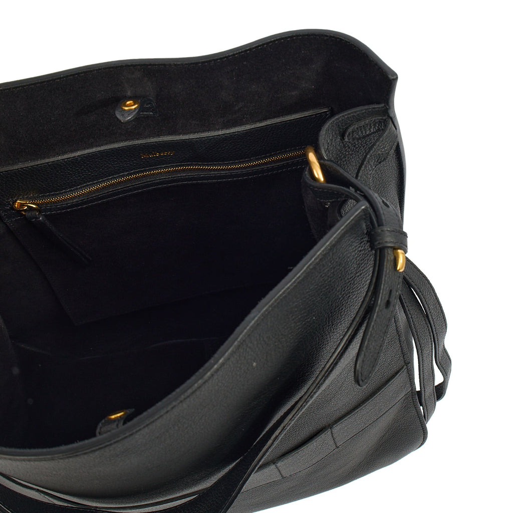 Mulberry Tote Amberley Hobo in Black, Calfskin Leather