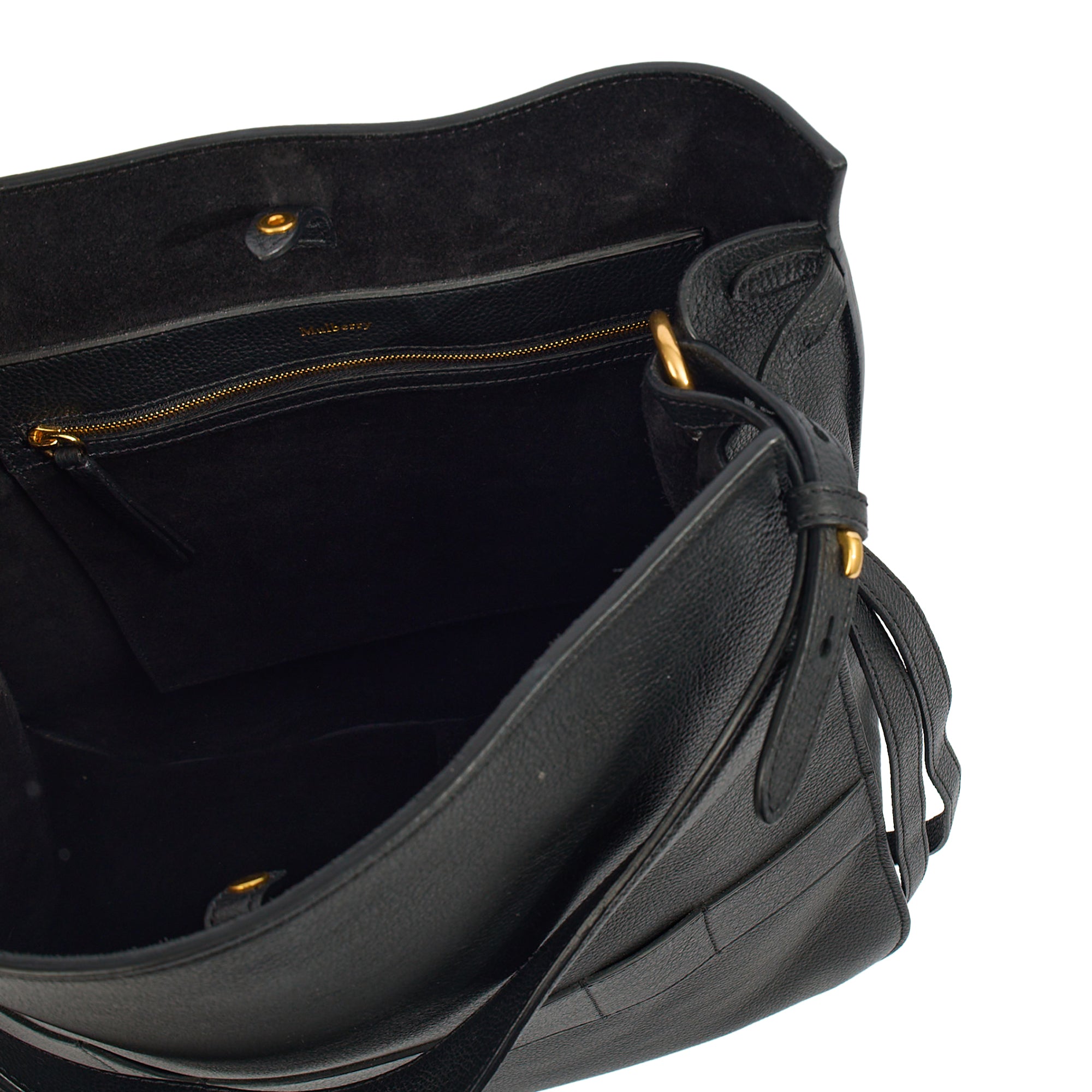 Mulberry Tote Amberley Hobo in Black, Calfskin Leather