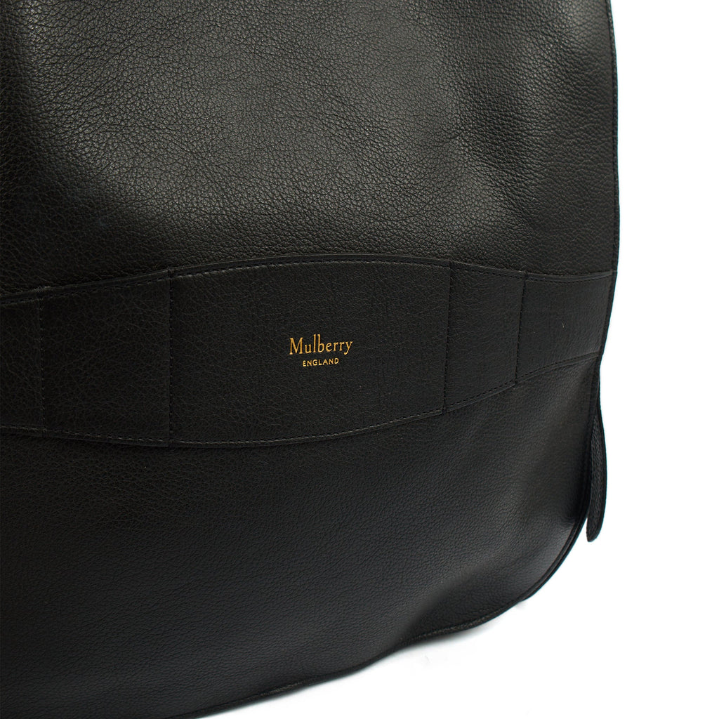 Mulberry Tote Amberley Hobo in Black, Calfskin Leather