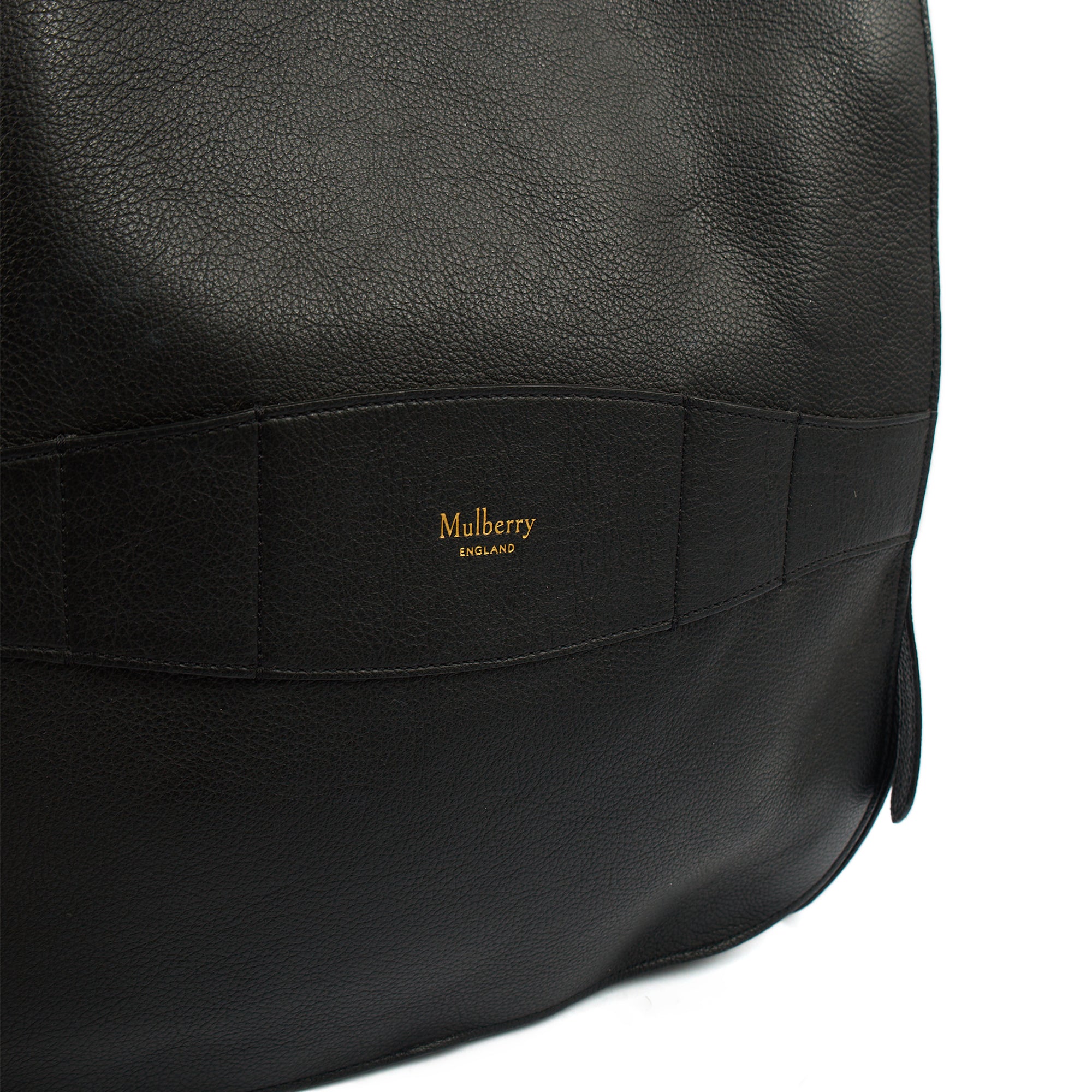 Mulberry Tote Amberley Hobo in Black, Calfskin Leather