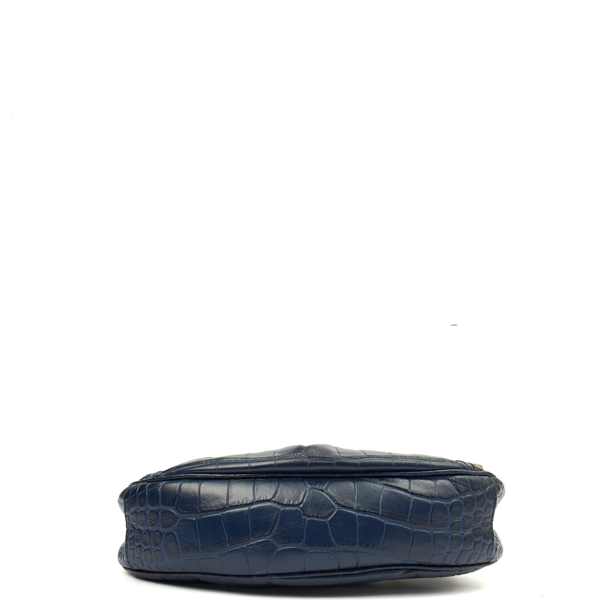 Balenciaga Shoulder Bag Le Cagole XS in Navy, Exotic Effect Leather