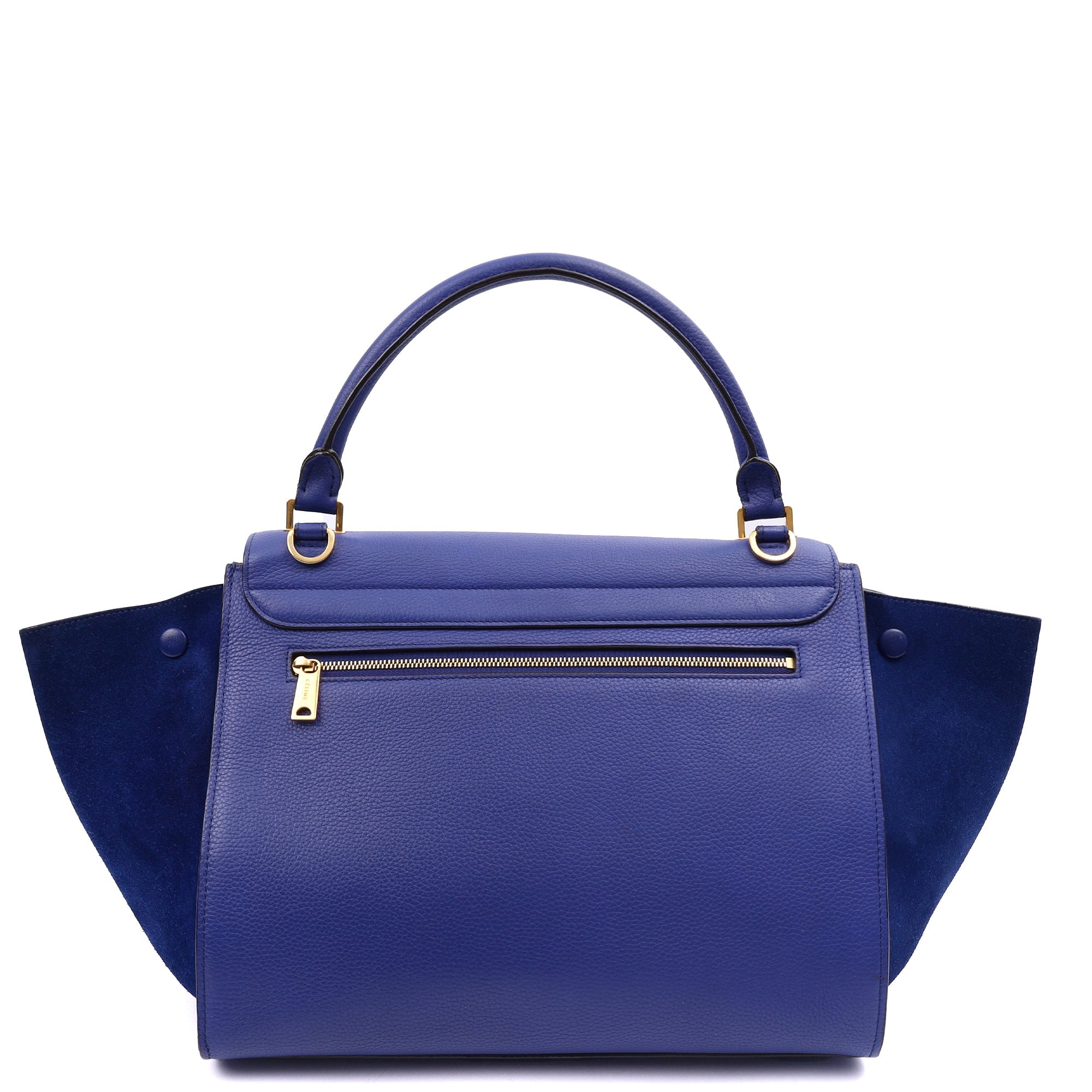 Celine Cross Body Trapeze - Small in Blue, Leather