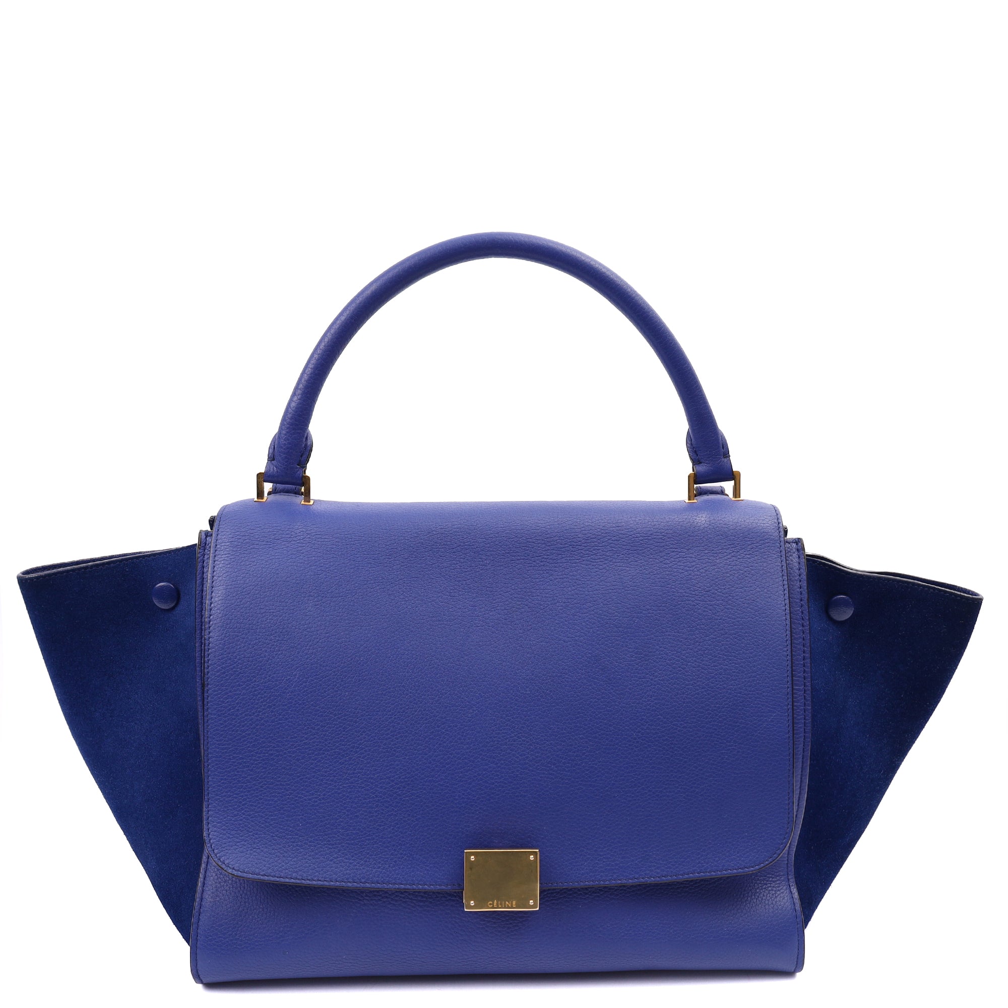Celine Cross Body Trapeze - Small in Blue, Leather