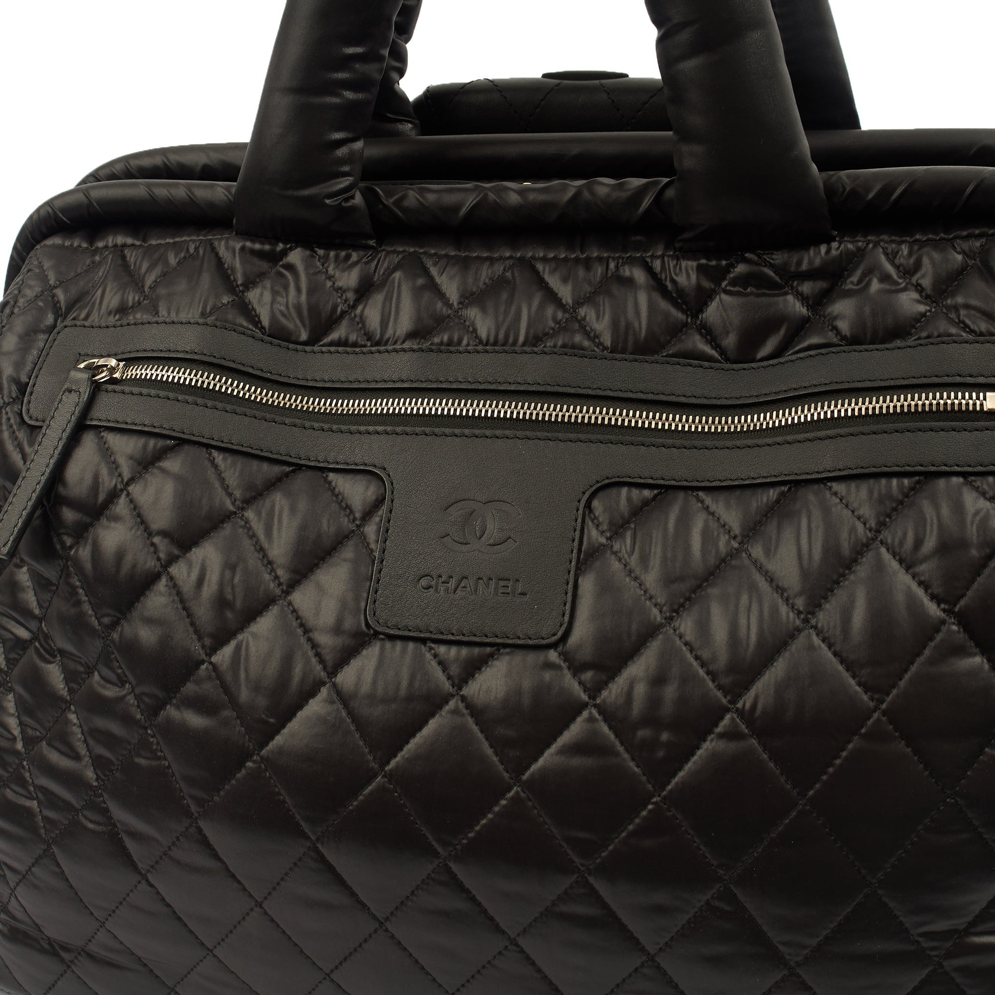 Chanel Wheeled Coco Cocoon in Black, Fabric