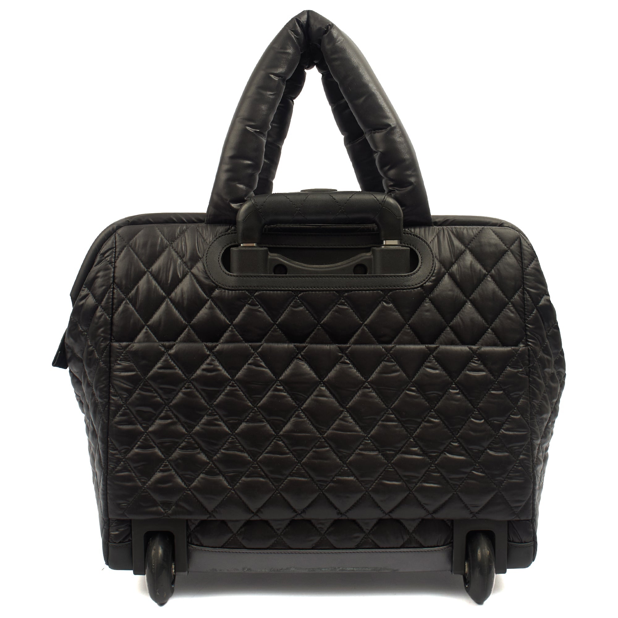 Chanel Wheeled Coco Cocoon in Black, Fabric