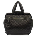 Chanel Wheeled Coco Cocoon in Black, Fabric