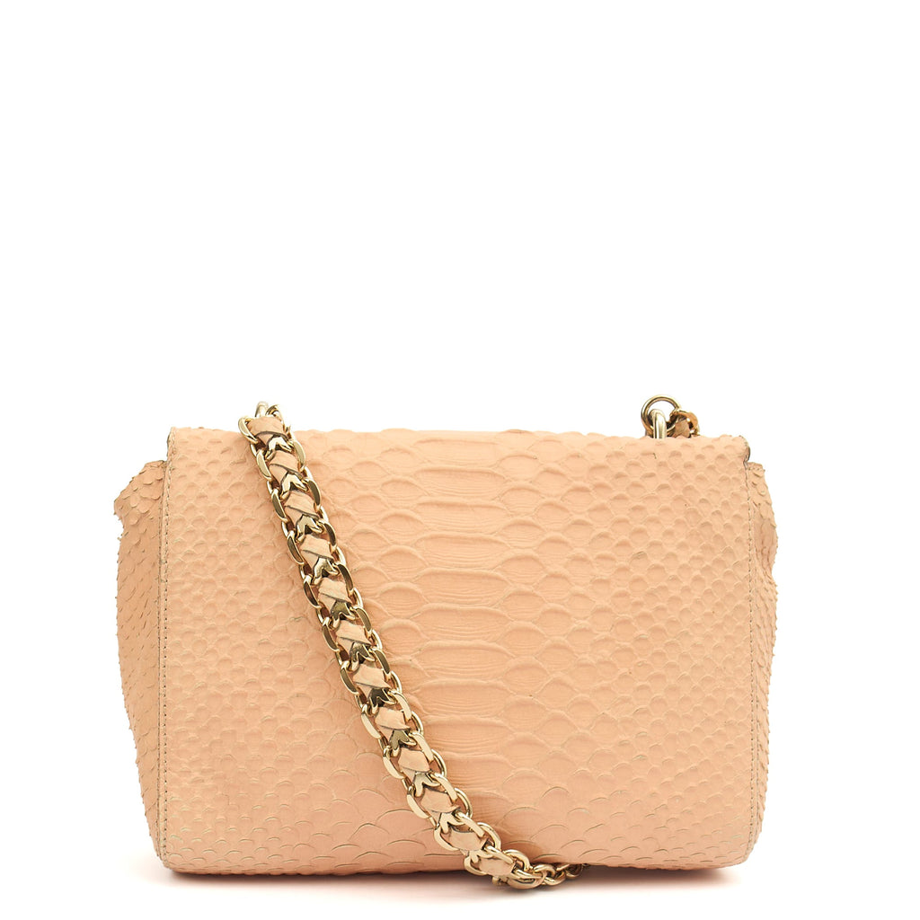 Mulberry Shoulder Bag Cecily  in Neutral, Exotic Effect Leather