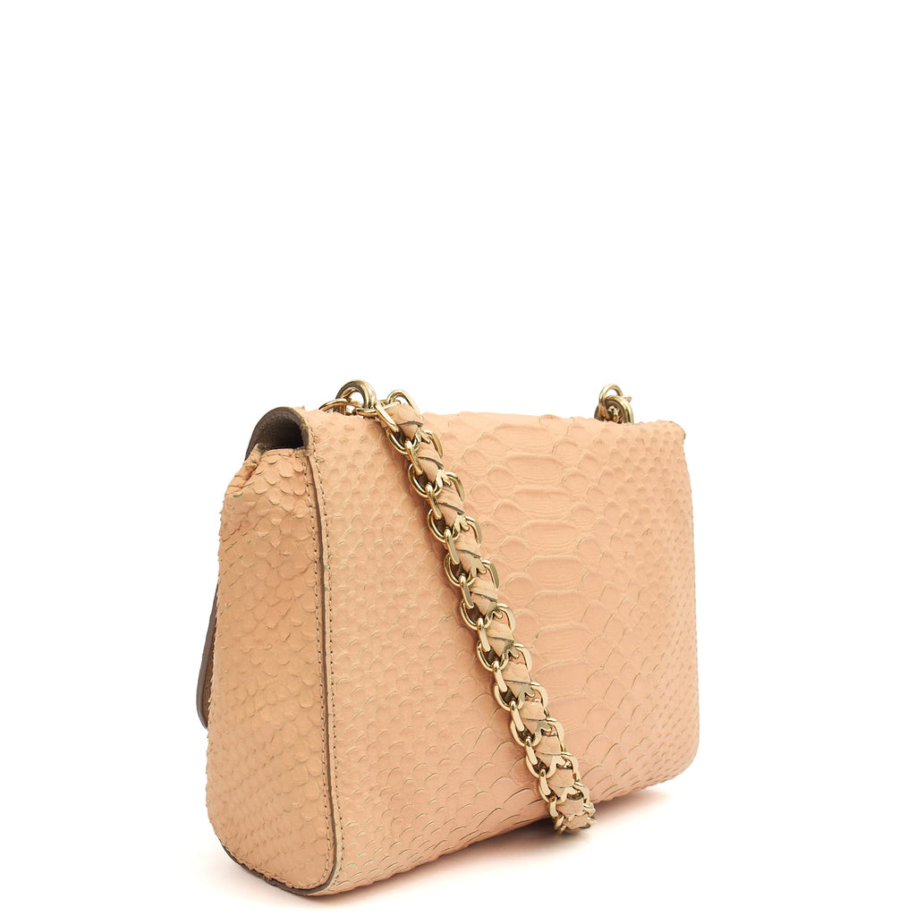 Mulberry Shoulder Bag Cecily  in Neutral, Exotic Effect Leather