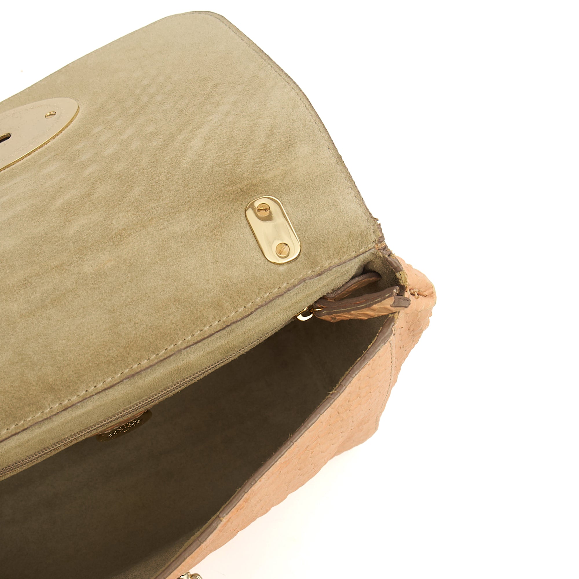 Mulberry Shoulder Bag Cecily  in Neutral, Exotic Effect Leather