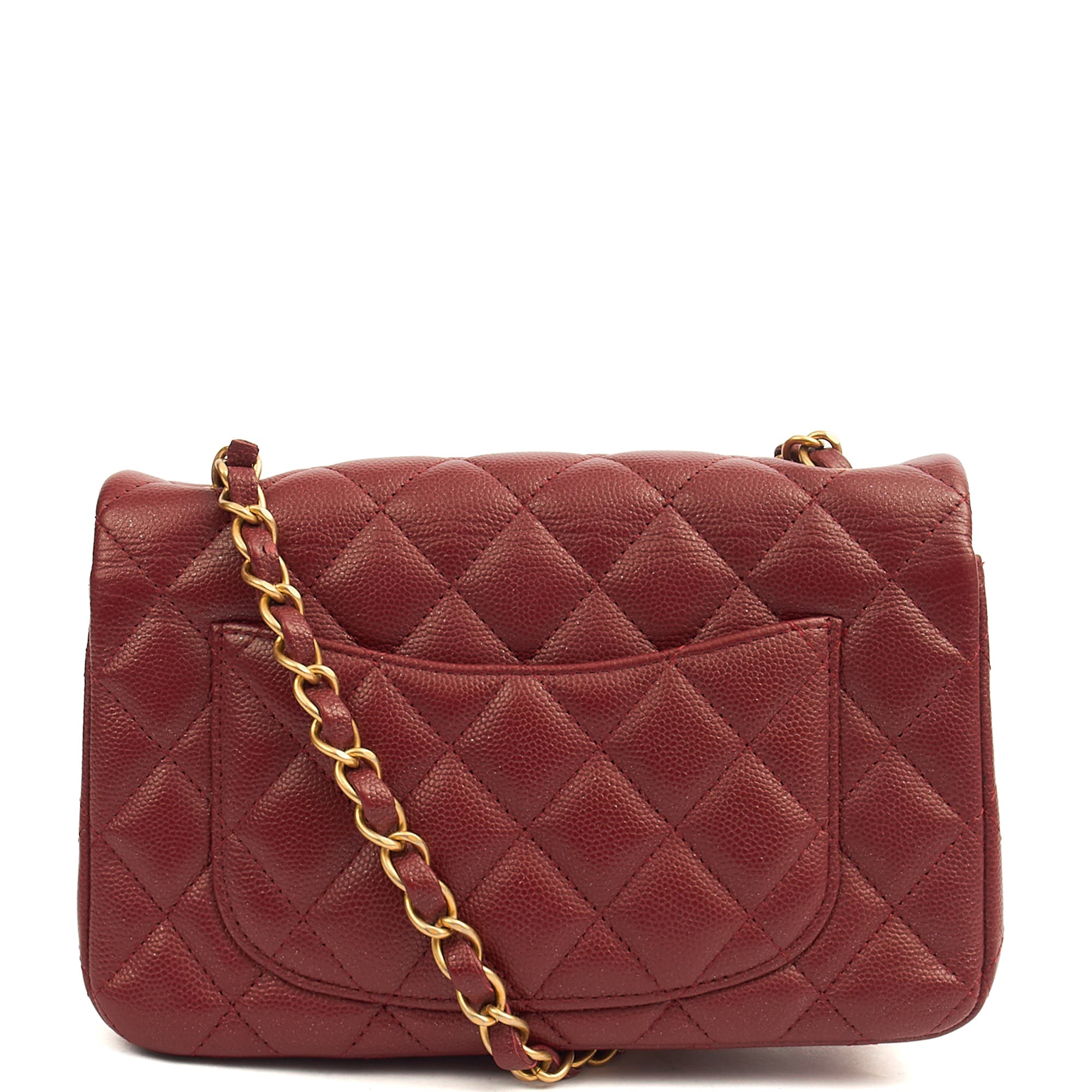 Chanel Mini Bag Classic - Mini (Rectangular) in Red, Caviar Leather