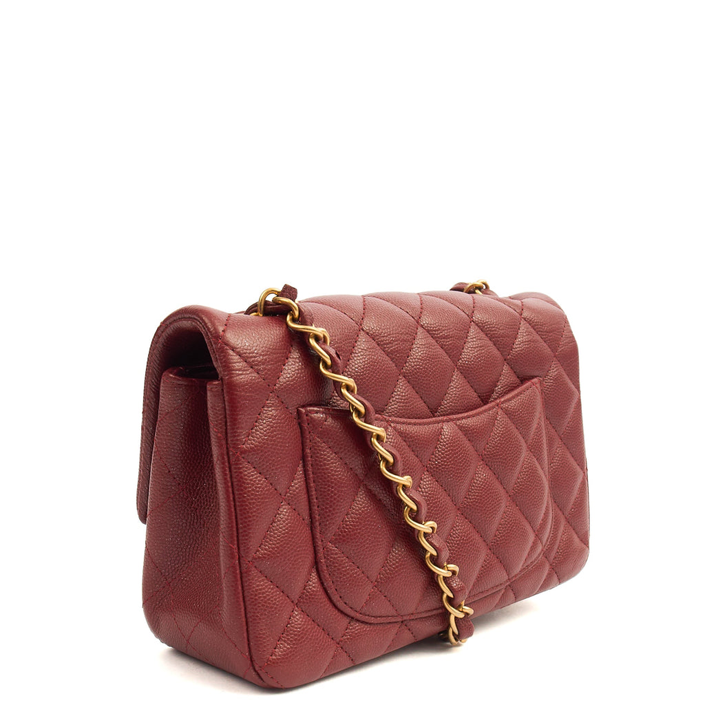Chanel Mini Bag Classic - Mini (Rectangular) in Red, Caviar Leather
