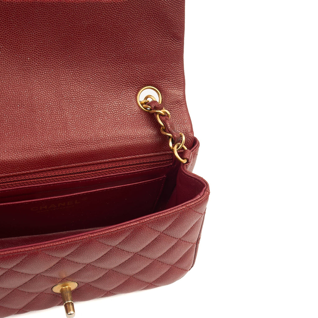 Chanel Mini Bag Classic - Mini (Rectangular) in Red, Caviar Leather