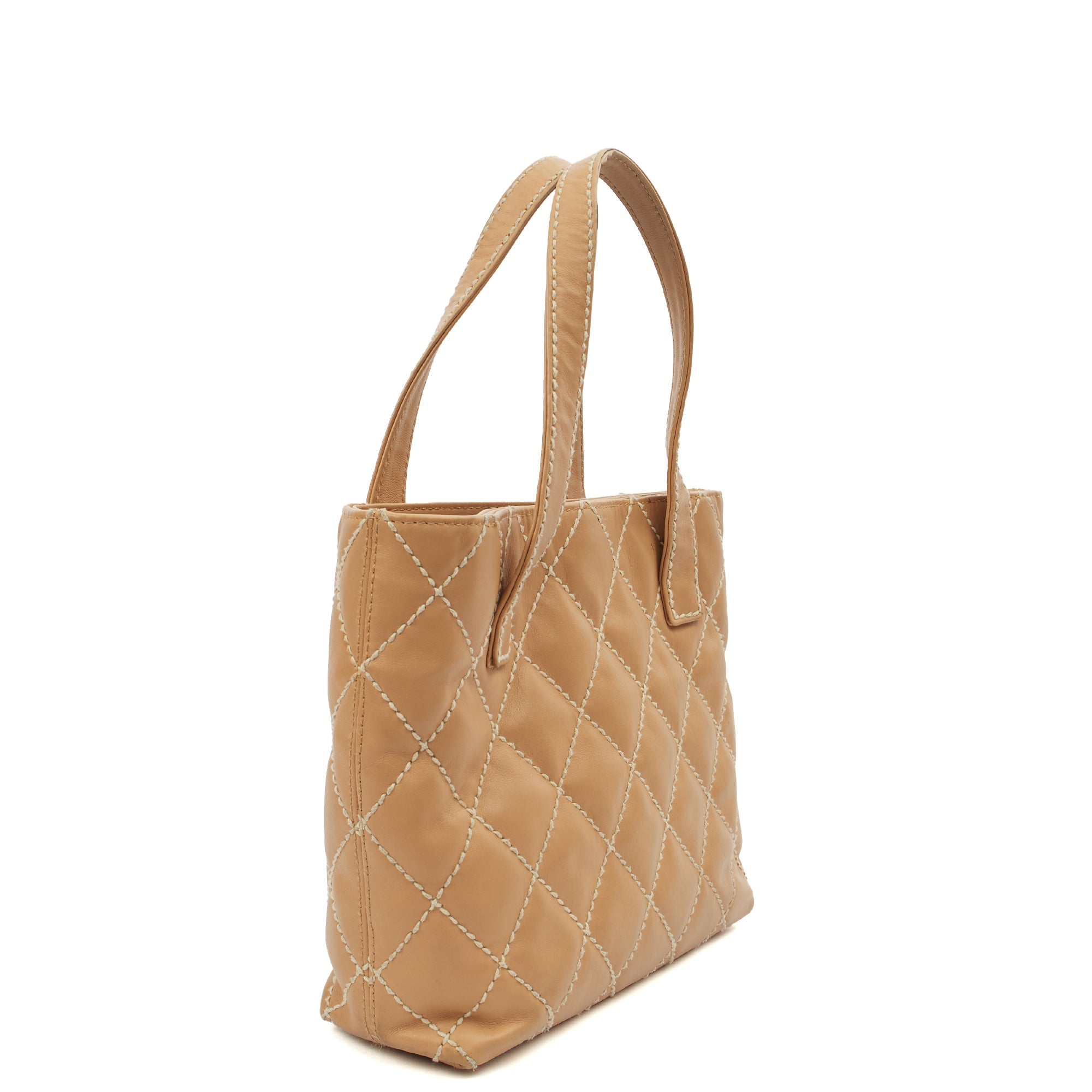 Chanel Tote Tote in Neutral, Calfskin Leather