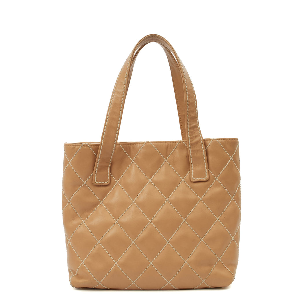Chanel Tote Tote in Neutral, Calfskin Leather