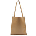 The Row Tote Flat Leather Tote in Brown, Leather