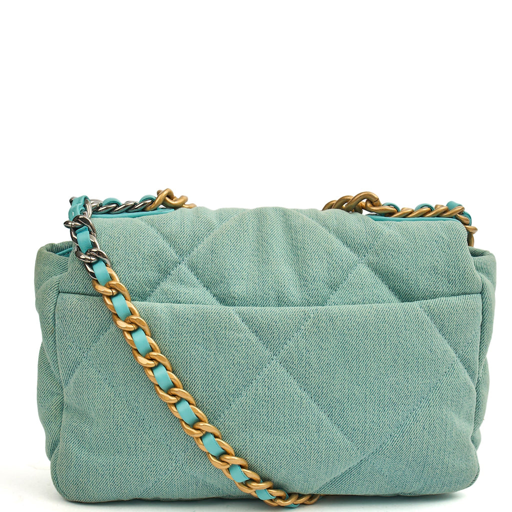 Chanel Cross Body Chanel 19 in Blue, Canvas