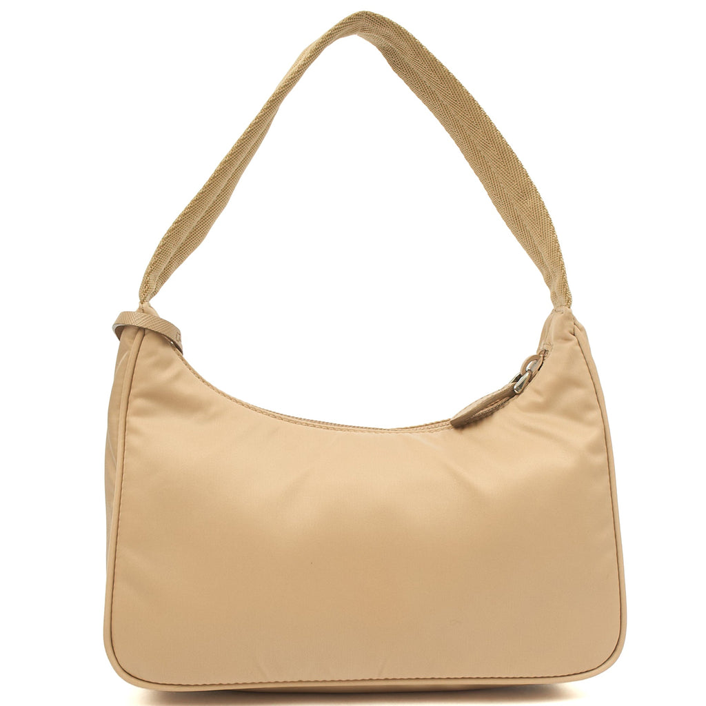 Prada Shoulder Bag Re-edition 2000 Nylon Mini Bag in Neutral, Nylon