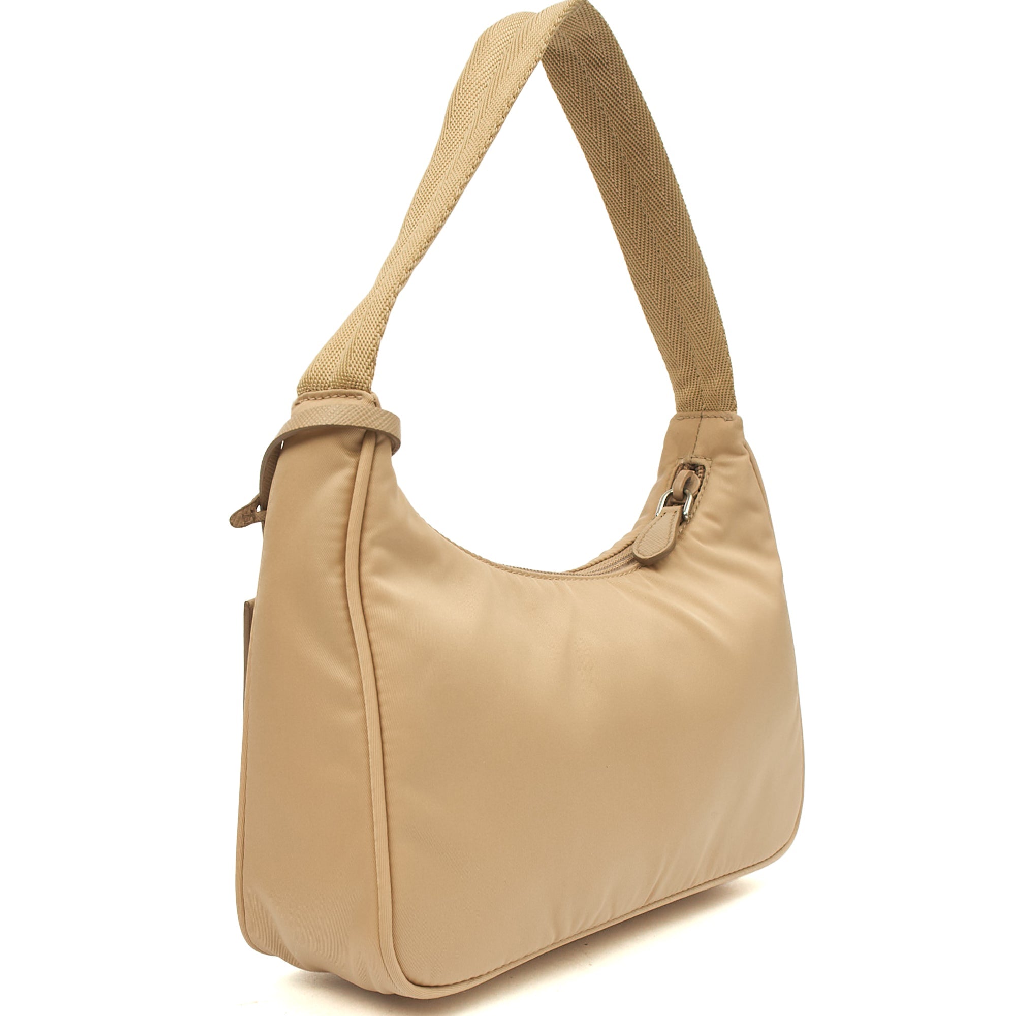 Prada Shoulder Bag Re-edition 2000 Nylon Mini Bag in Neutral, Nylon